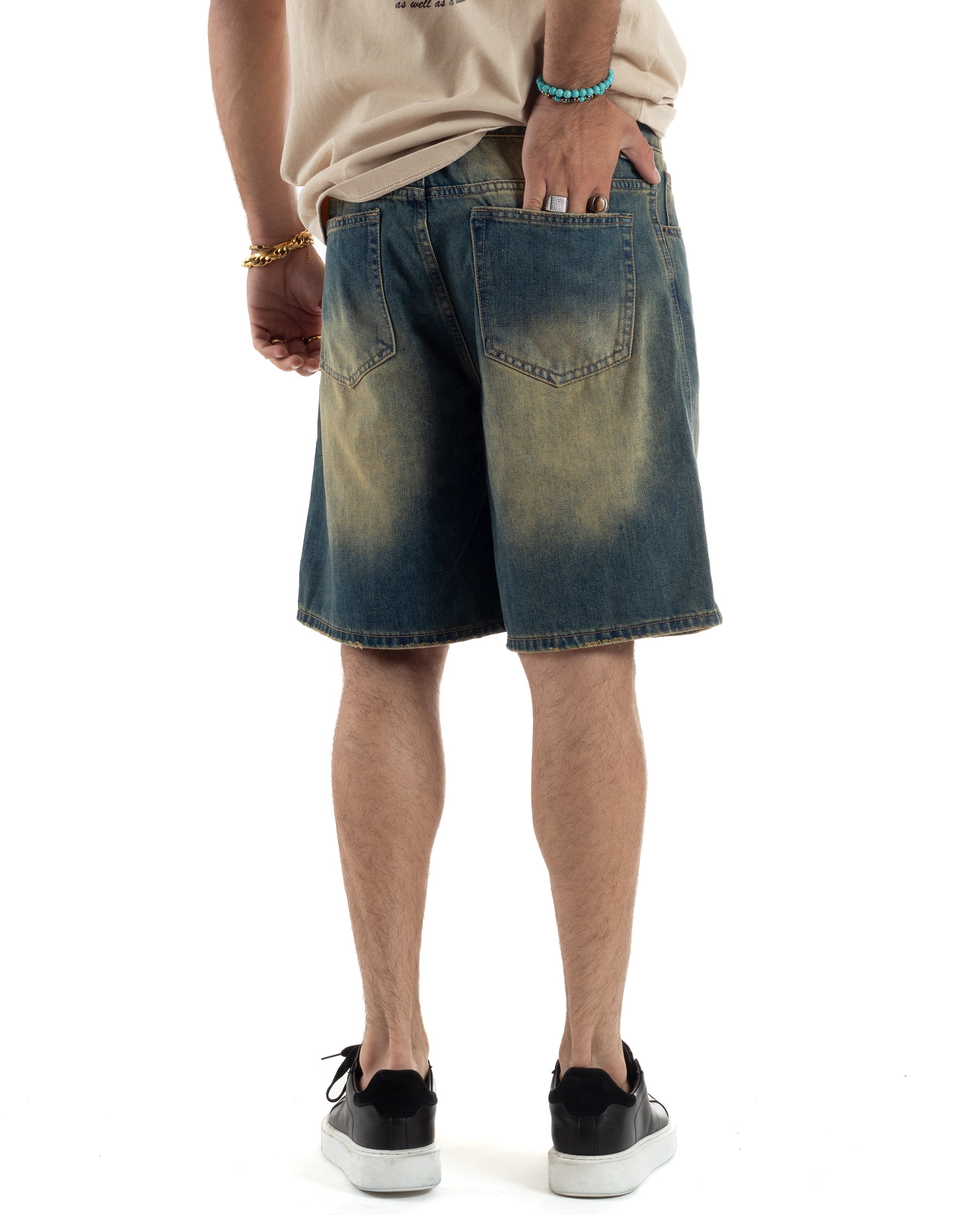 Bermuda Jeans Sabbiato Denim Regular Fit PC1984A