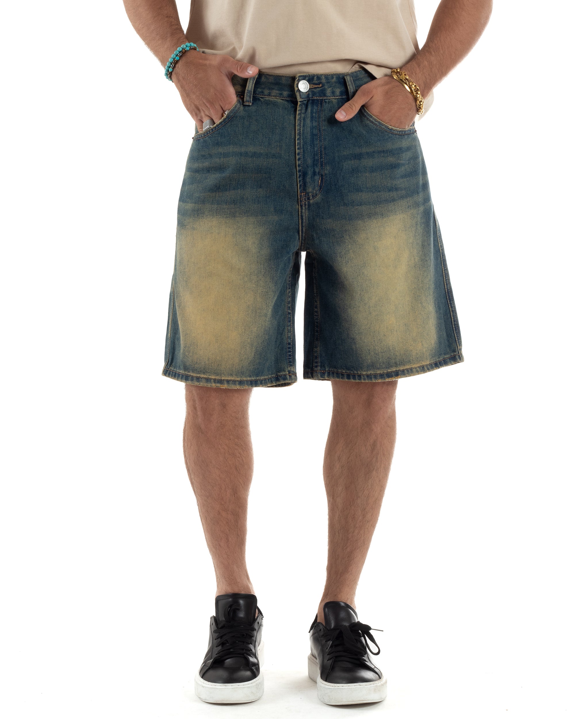 Bermuda Jeans Sabbiato Denim Regular Fit PC1984A