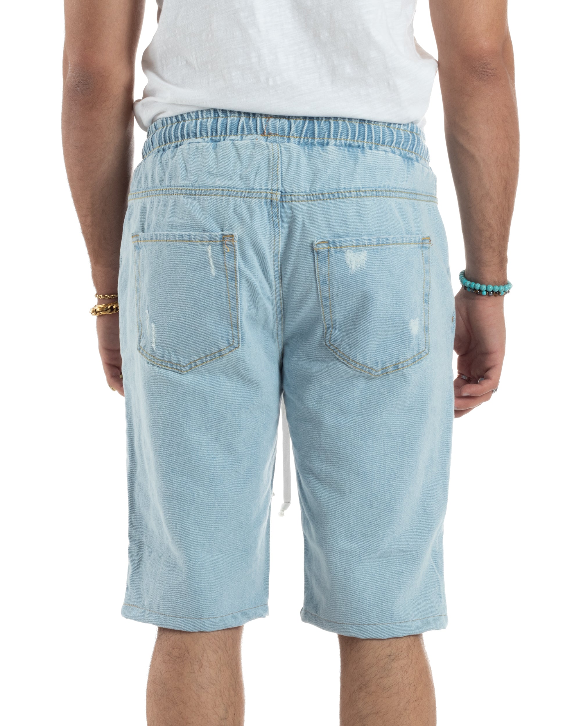 Bermuda Denim Elastico Rotture PC1989A