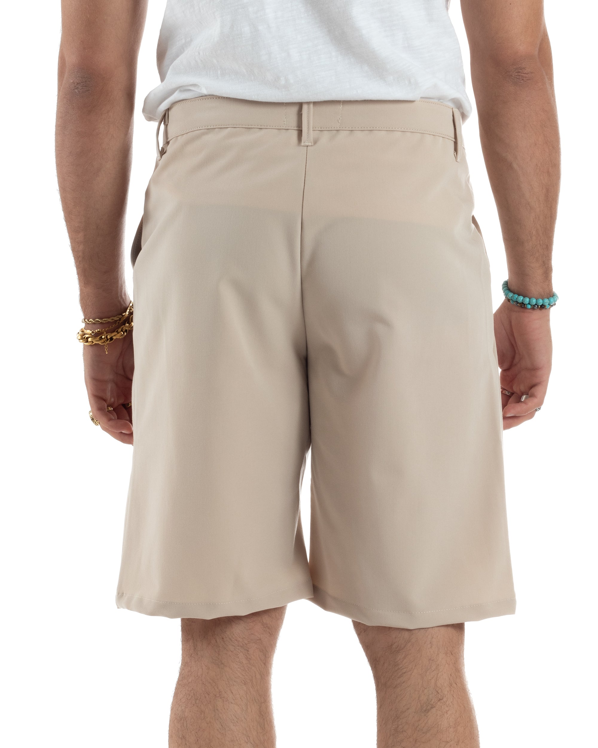 Bermuda Viscosa Abbottonatura Allungata PC1993A