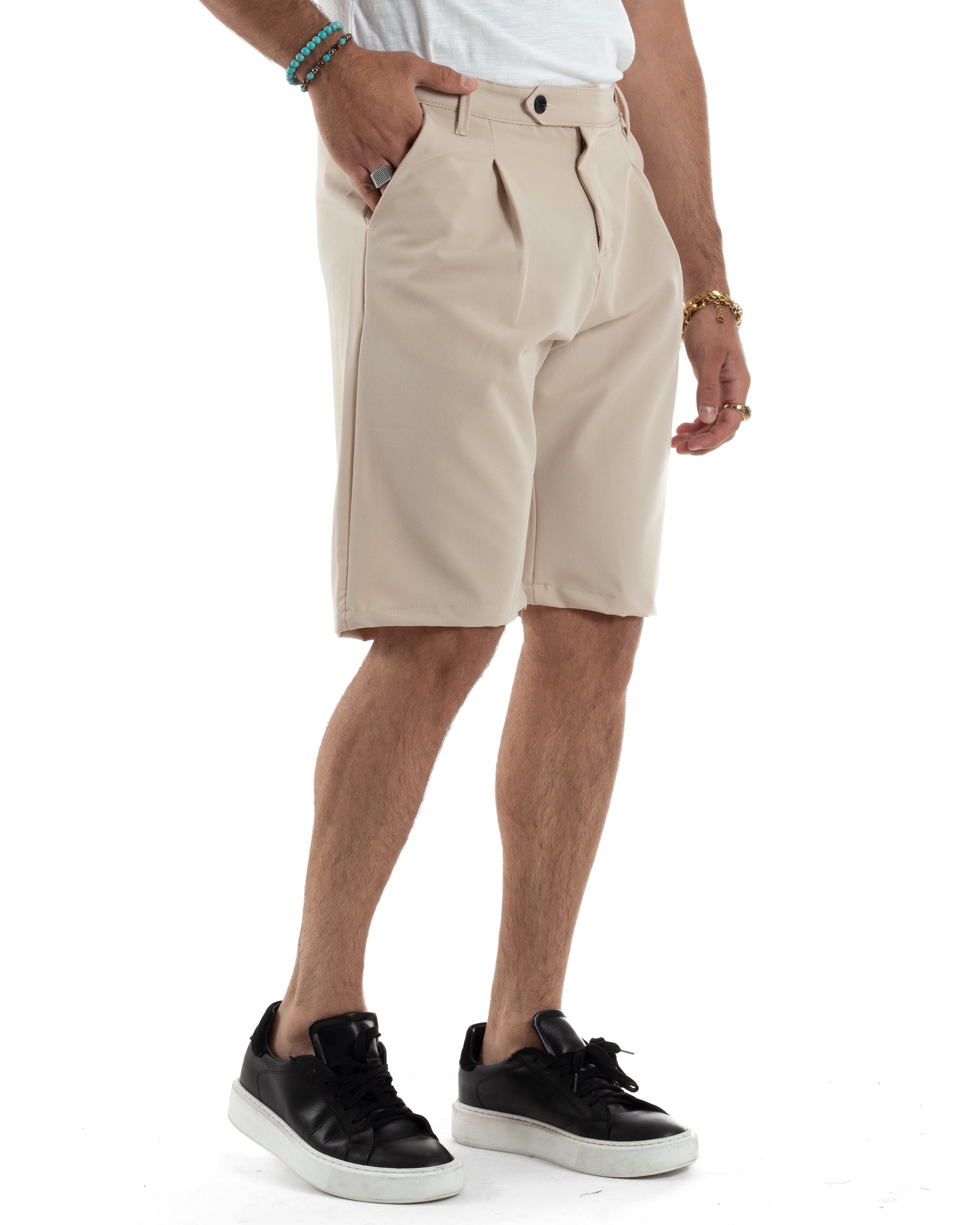 Bermuda Viscosa Abbottonatura Allungata PC1993A