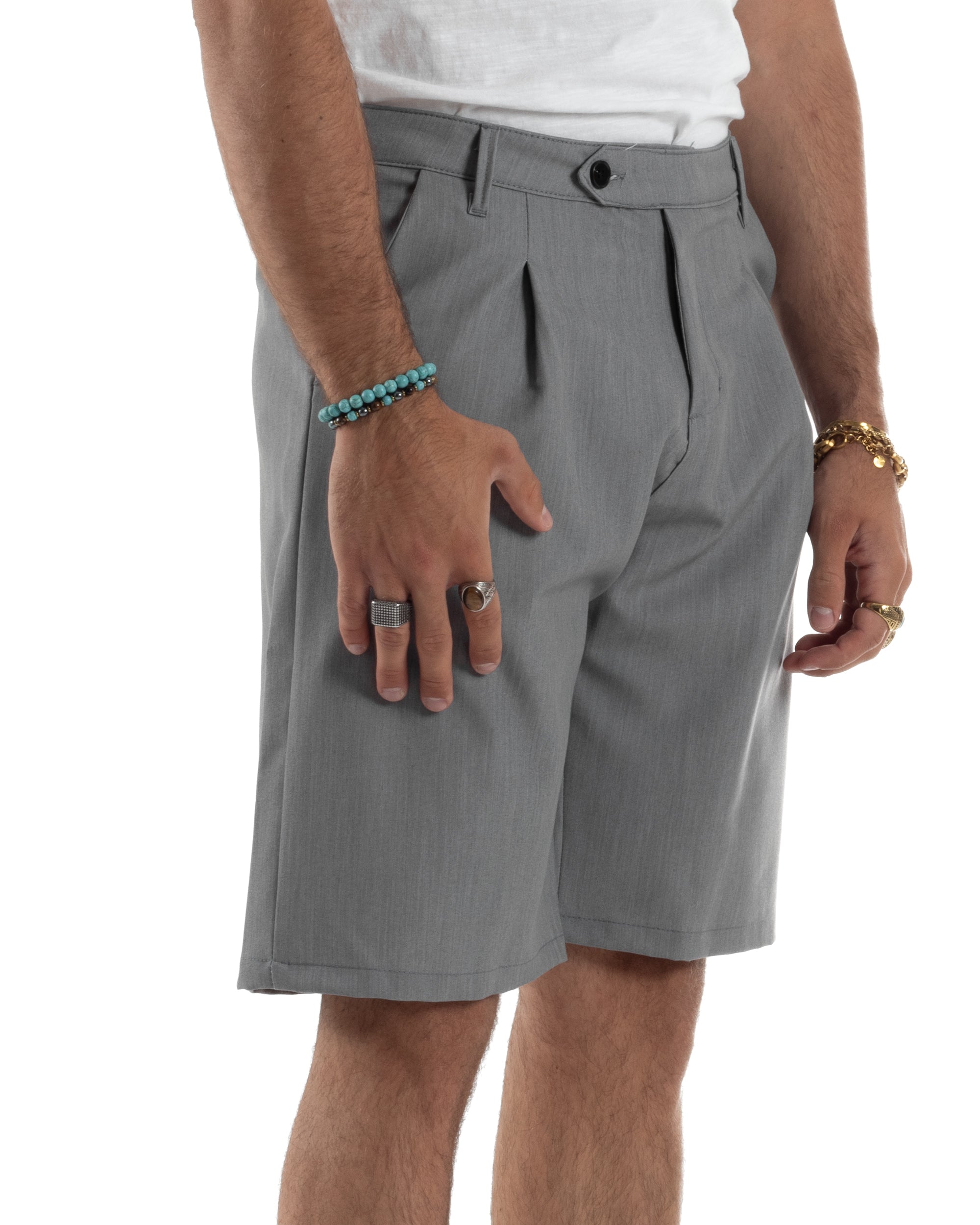 Bermuda Viscosa Abbottonatura Allungata PC1995A