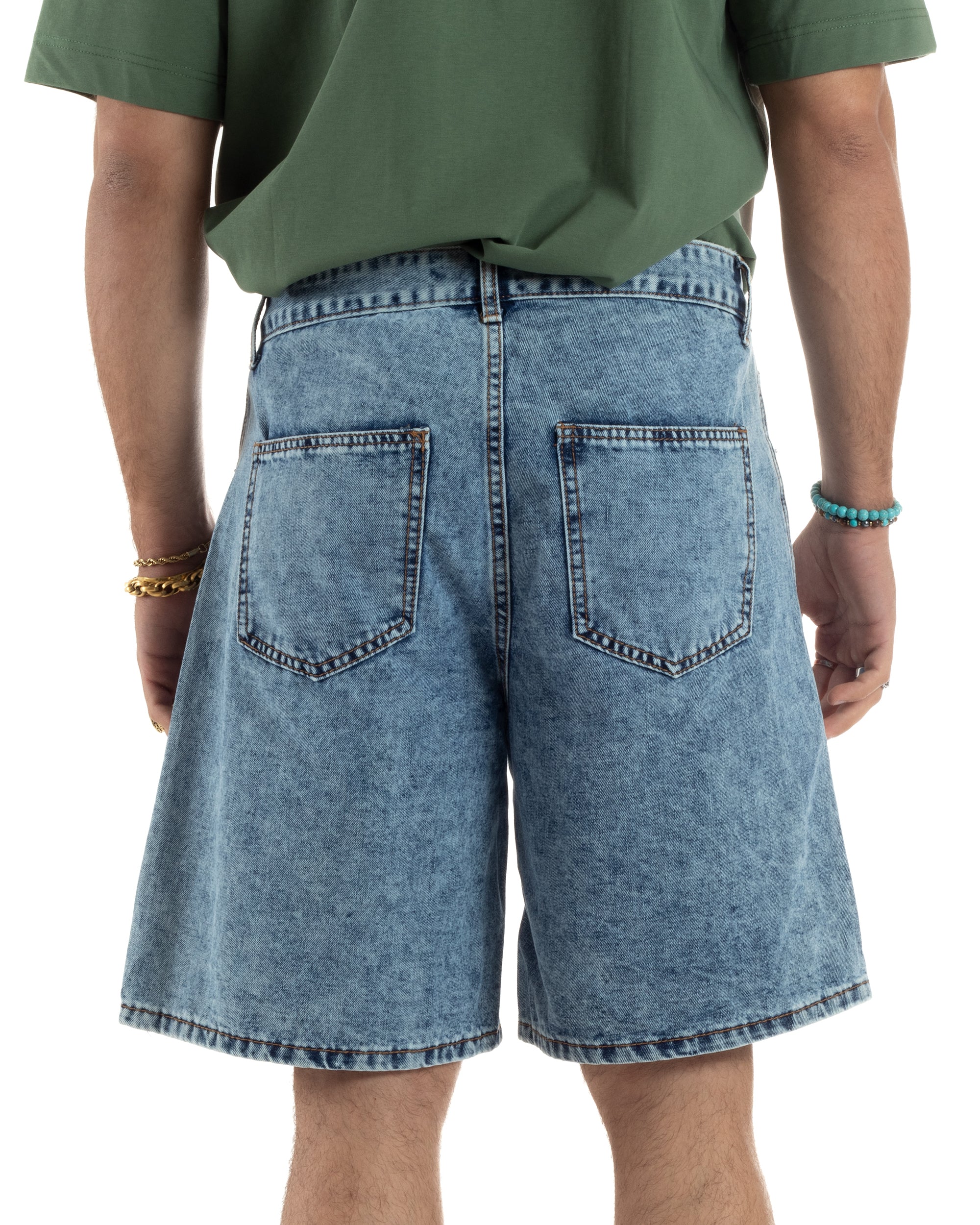 Bermuda Jeans Baggy Fit Rotture PC1997A