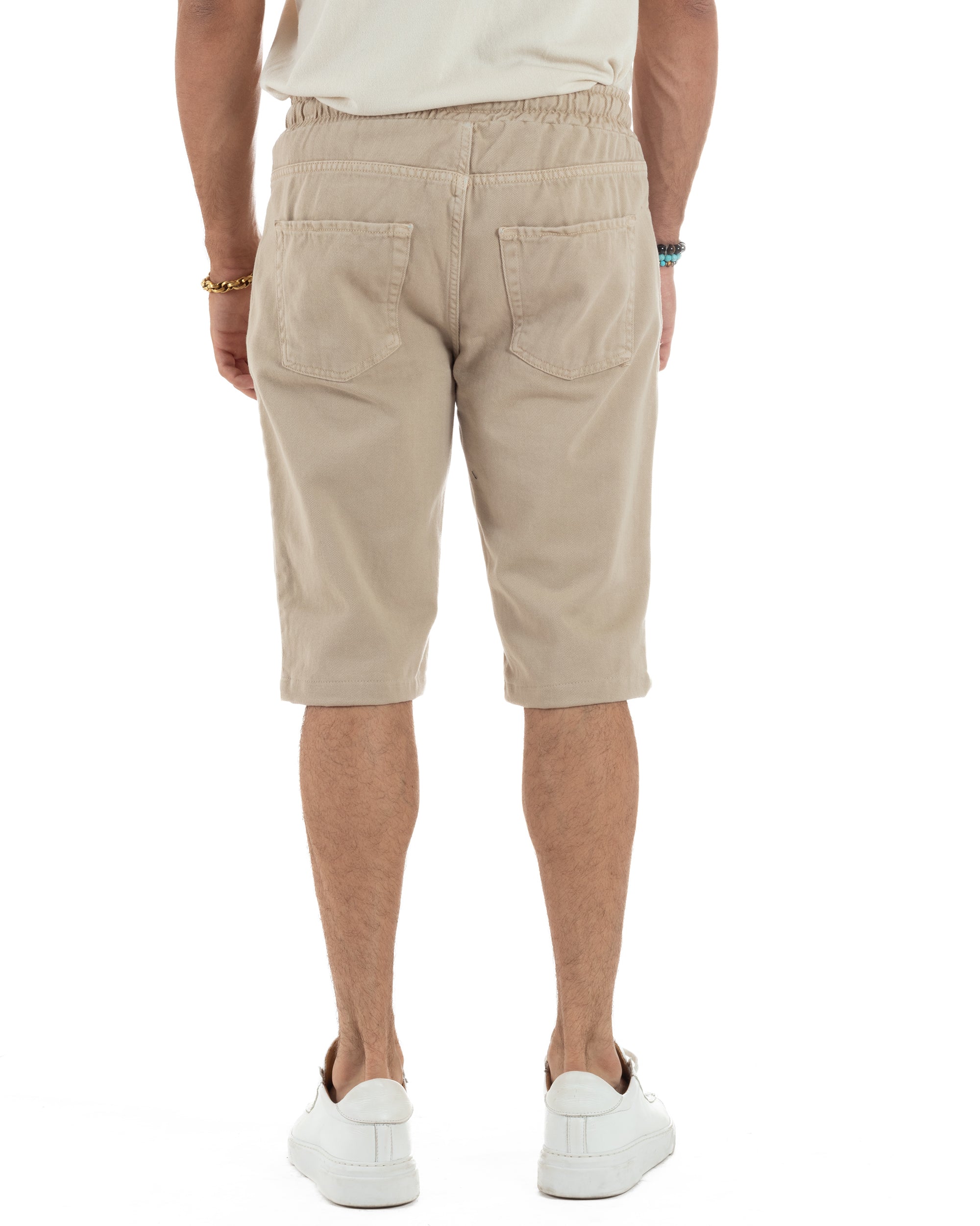 Bermuda Jeans Con Rotture Regular Fit PC2000A