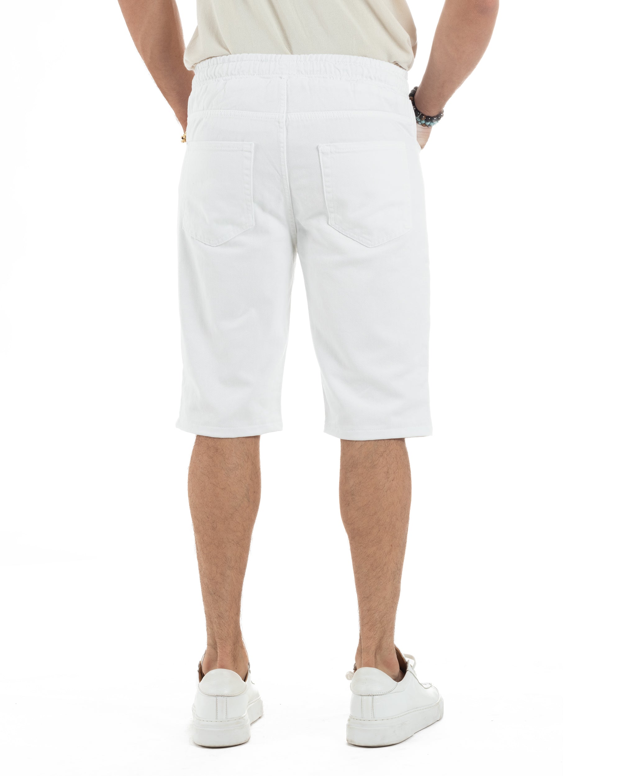 Bermuda Jeans Con Rotture Regular Fit PC2002A