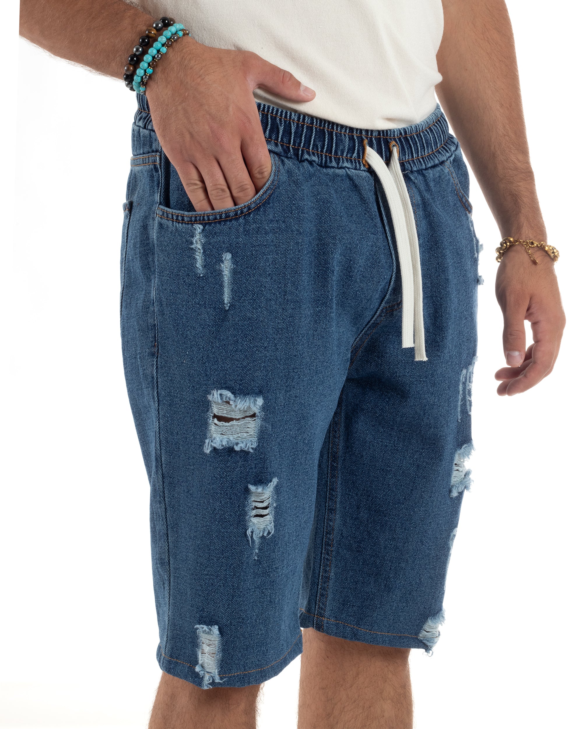 Bermuda Jeans Rotture Regular Fit PC2003A