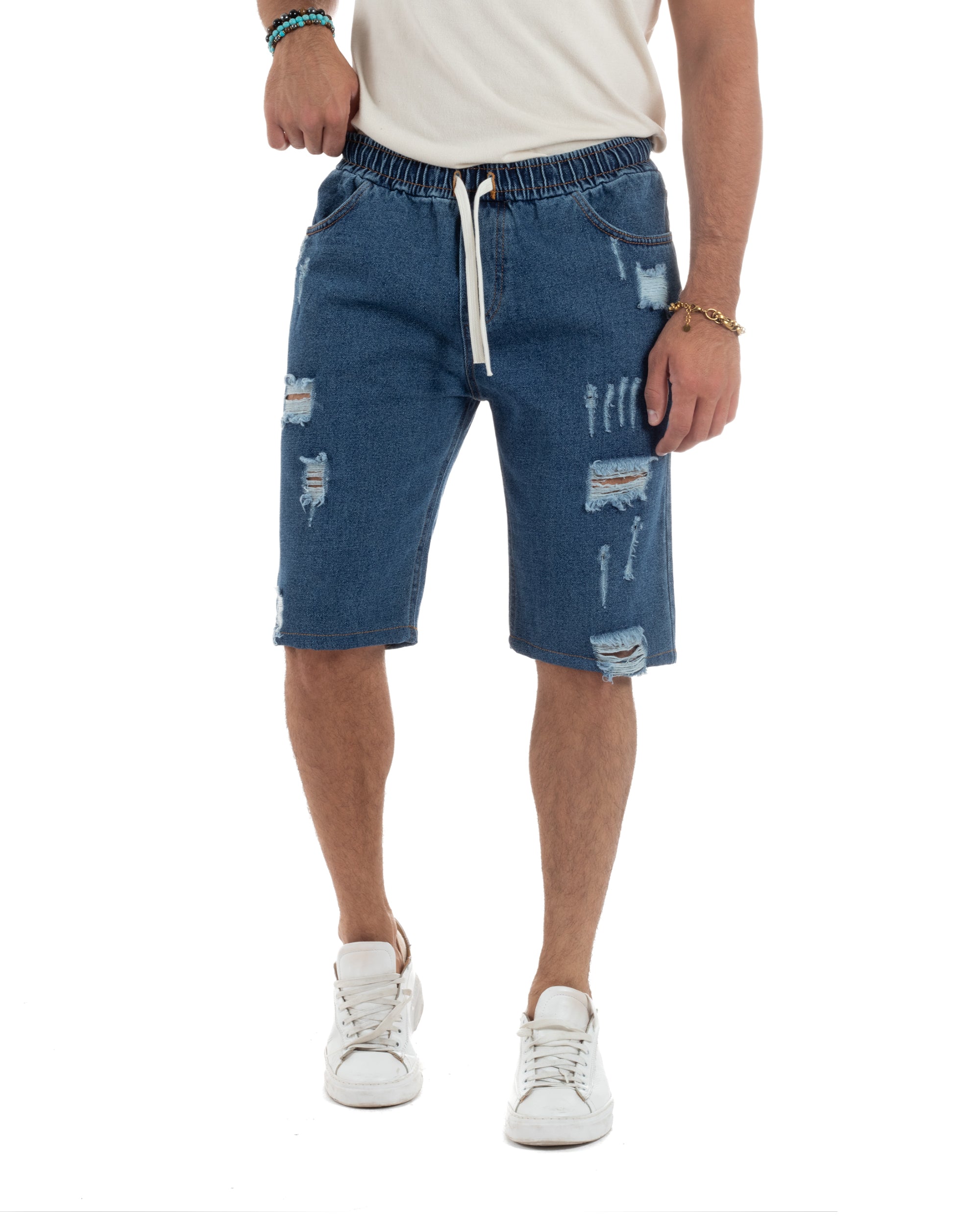 Bermuda Jeans Rotture Regular Fit PC2003A