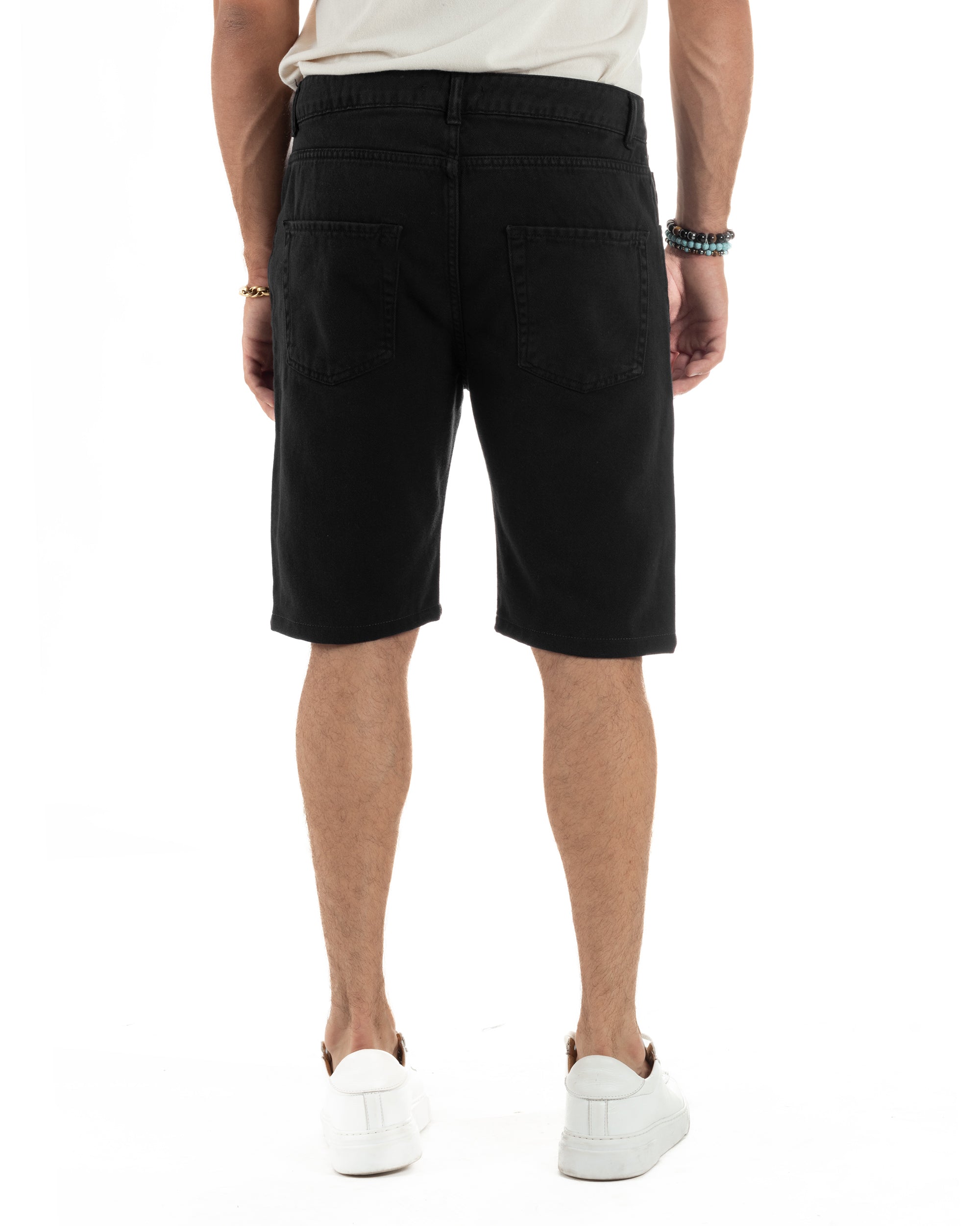 Bermuda-Shorts mit fünf Taschen, einfarbig, normale Passform, PC2005A