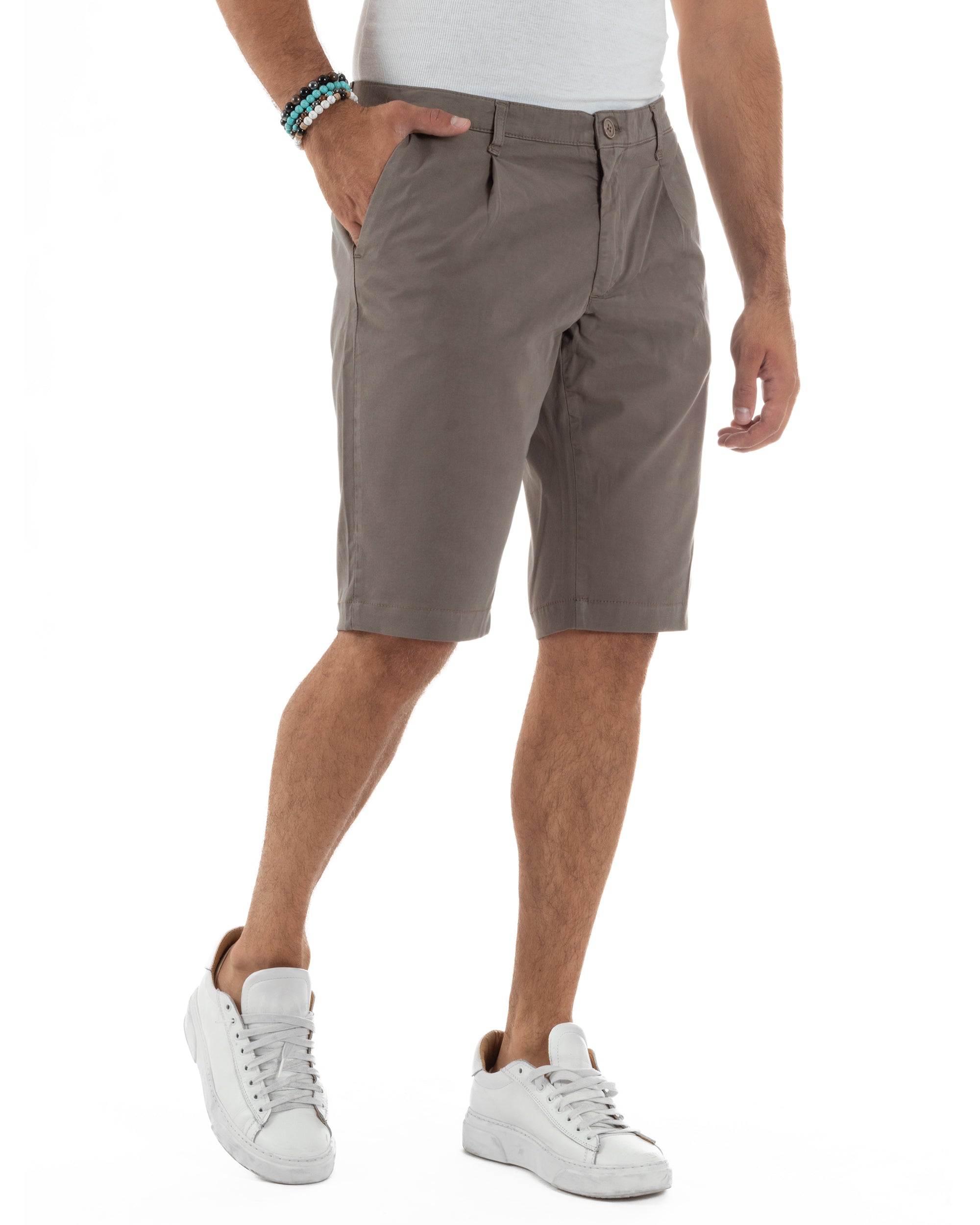 Bermuda Cotone Chino Tasche America Basic PC2014A