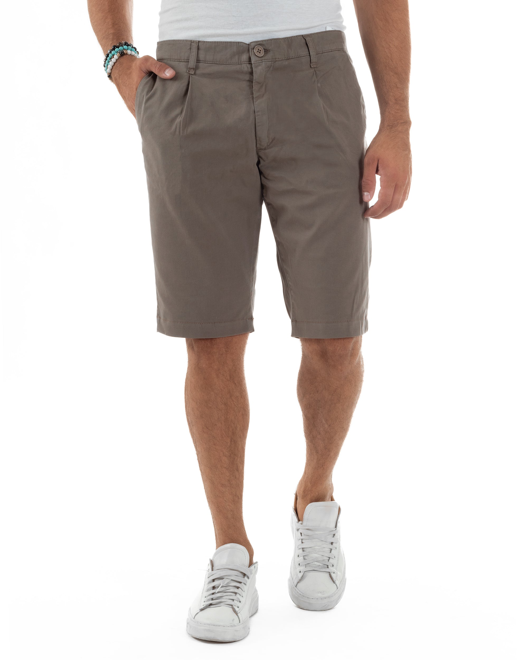 Bermuda Cotone Chino Tasche America Basic PC2014A