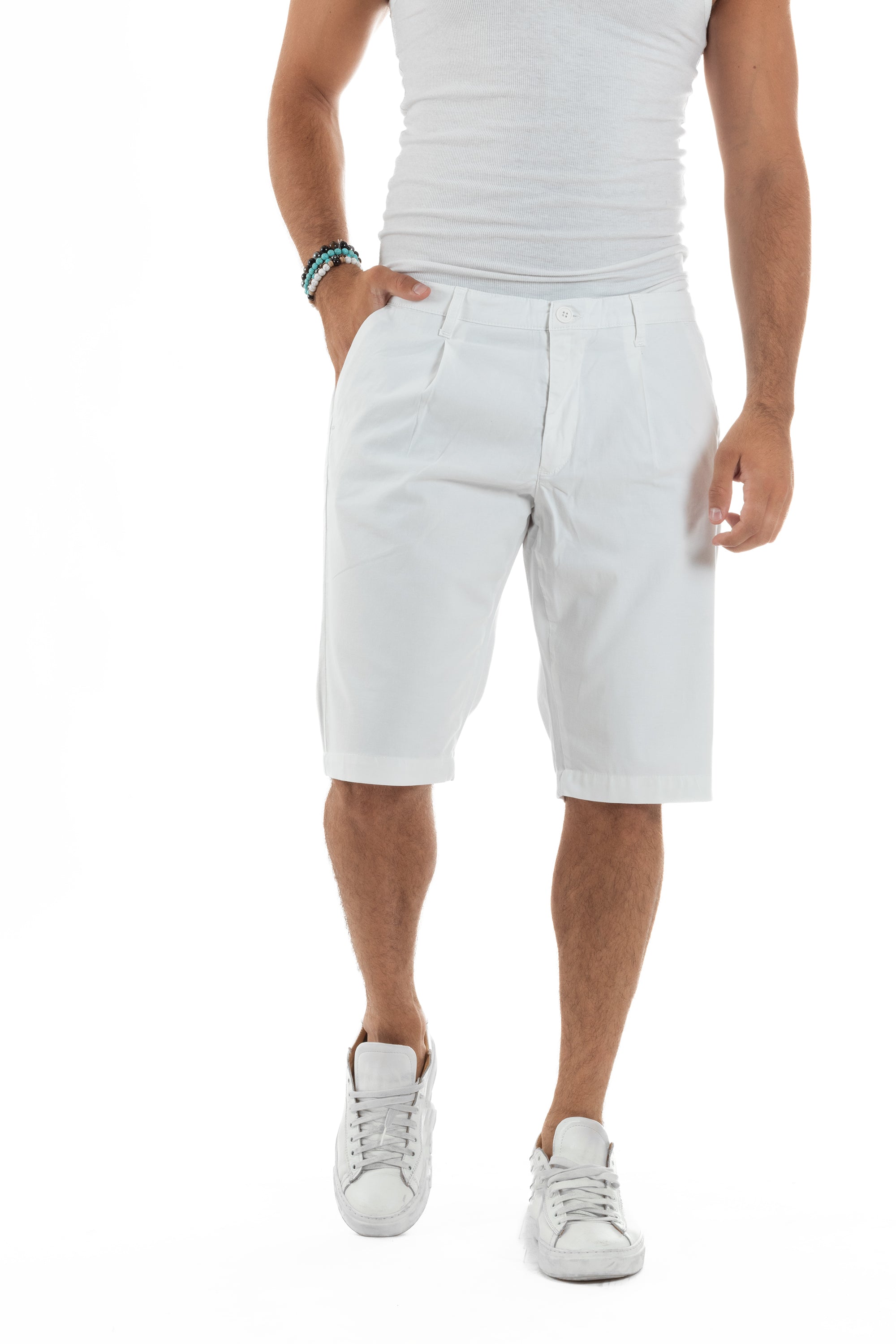 Bermuda Cotone Chino Tasche America Basic PC2017A