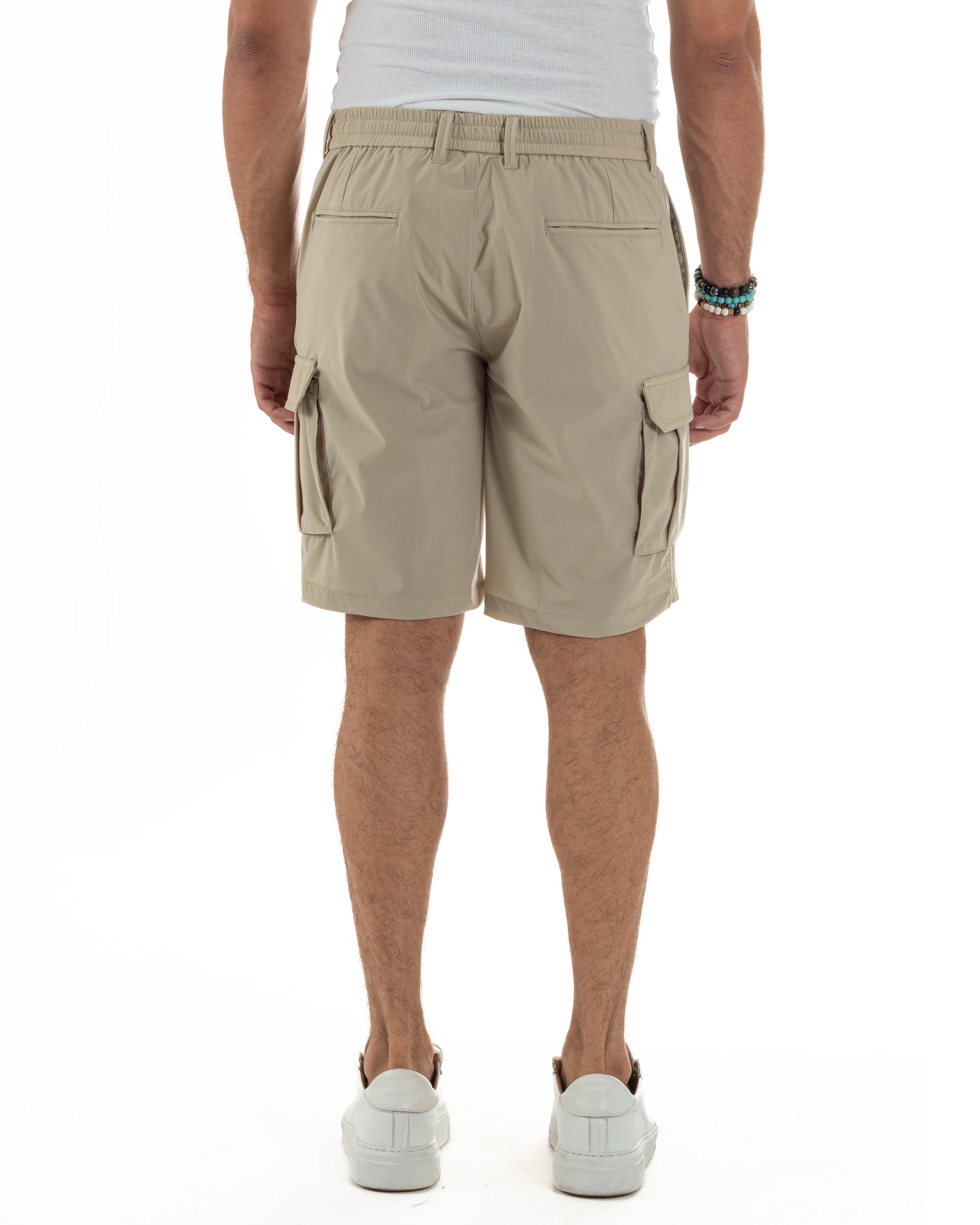 Bermuda Pantaloni Corti Cargo No Stiro PC2027A