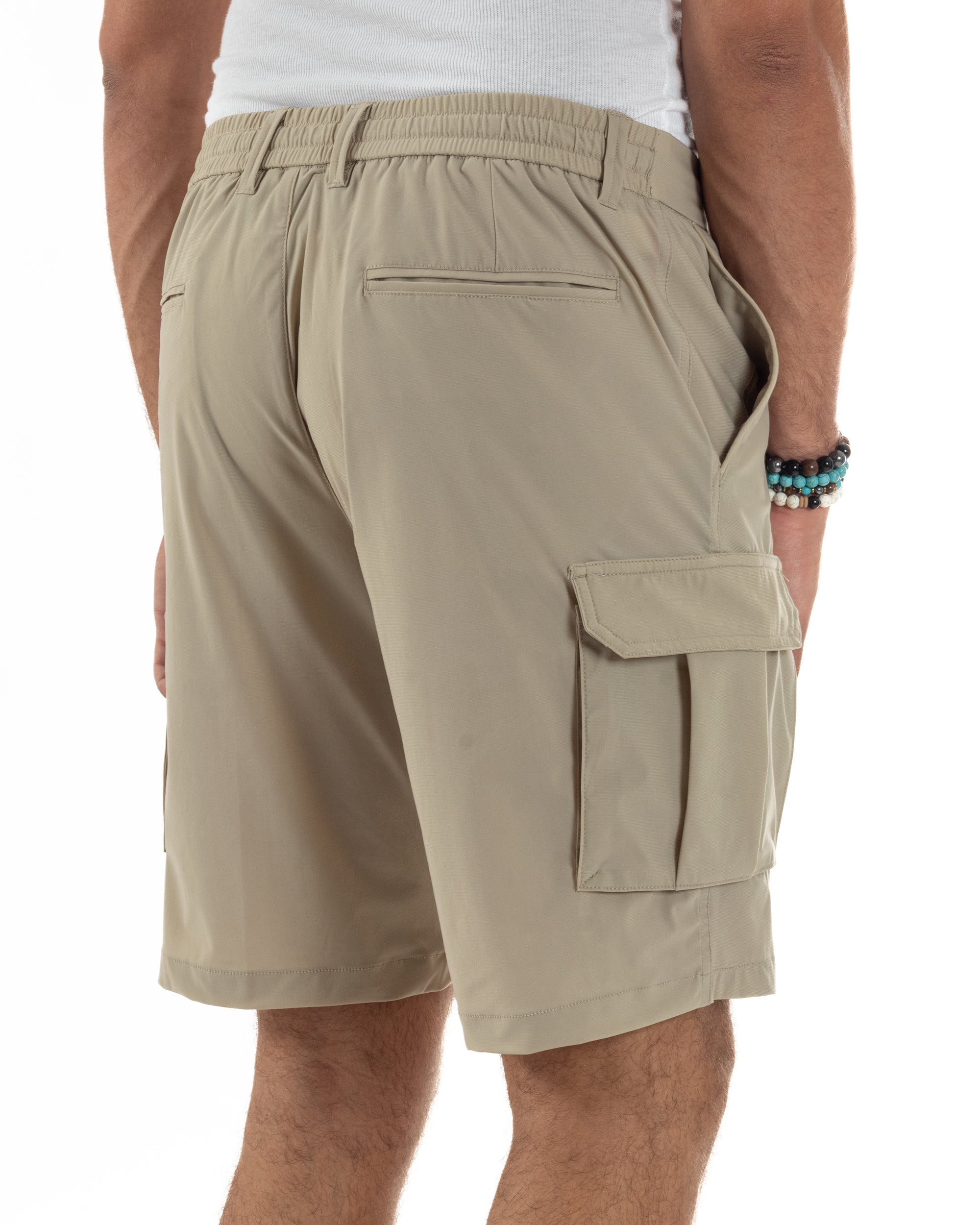 Bermuda Pantaloni Corti Cargo No Stiro PC2027A