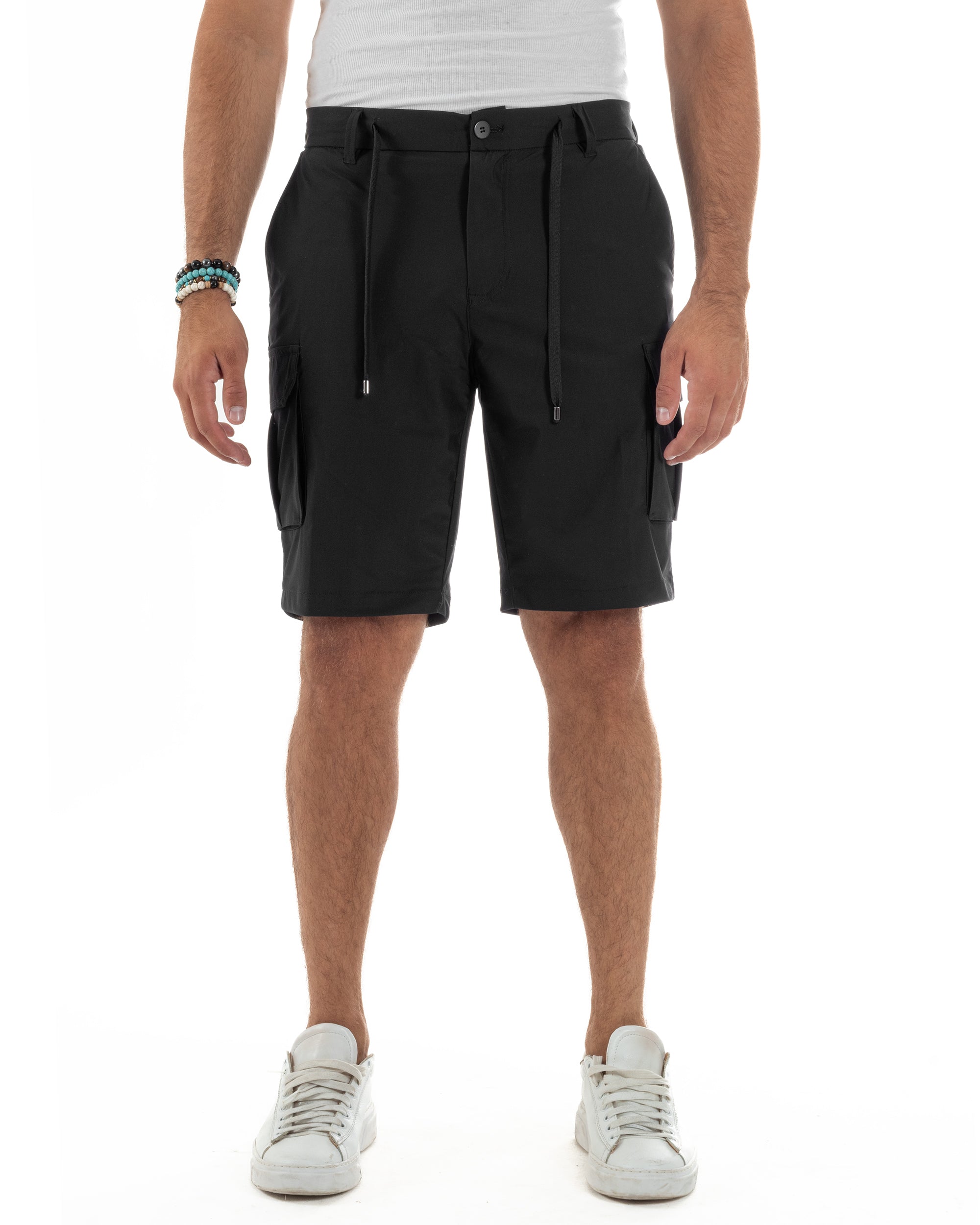 Bermuda Pantaloni Corti Cargo No Stiro PC2028A