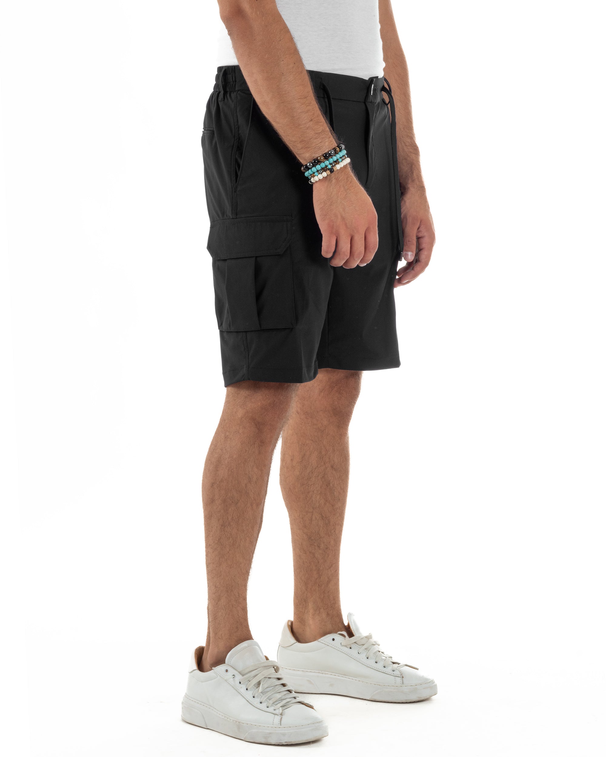 Bermuda Pantaloni Corti Cargo No Stiro PC2028A