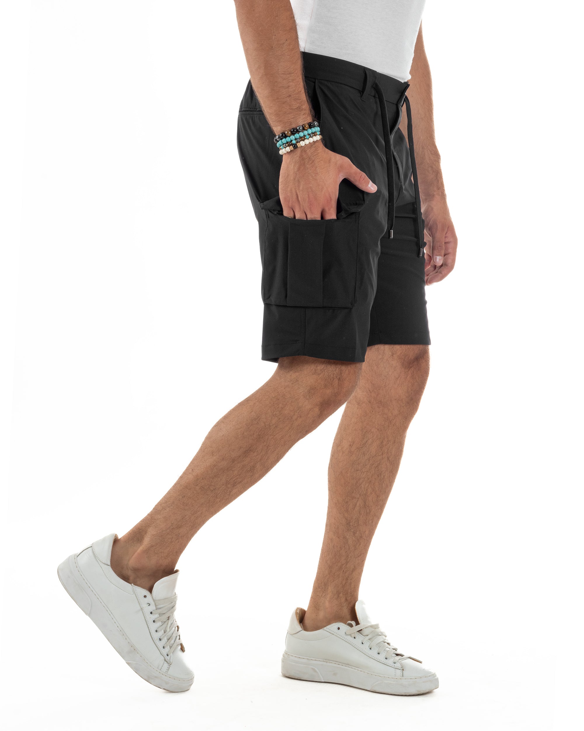 Bermuda Pantaloni Corti Cargo No Stiro PC2028A