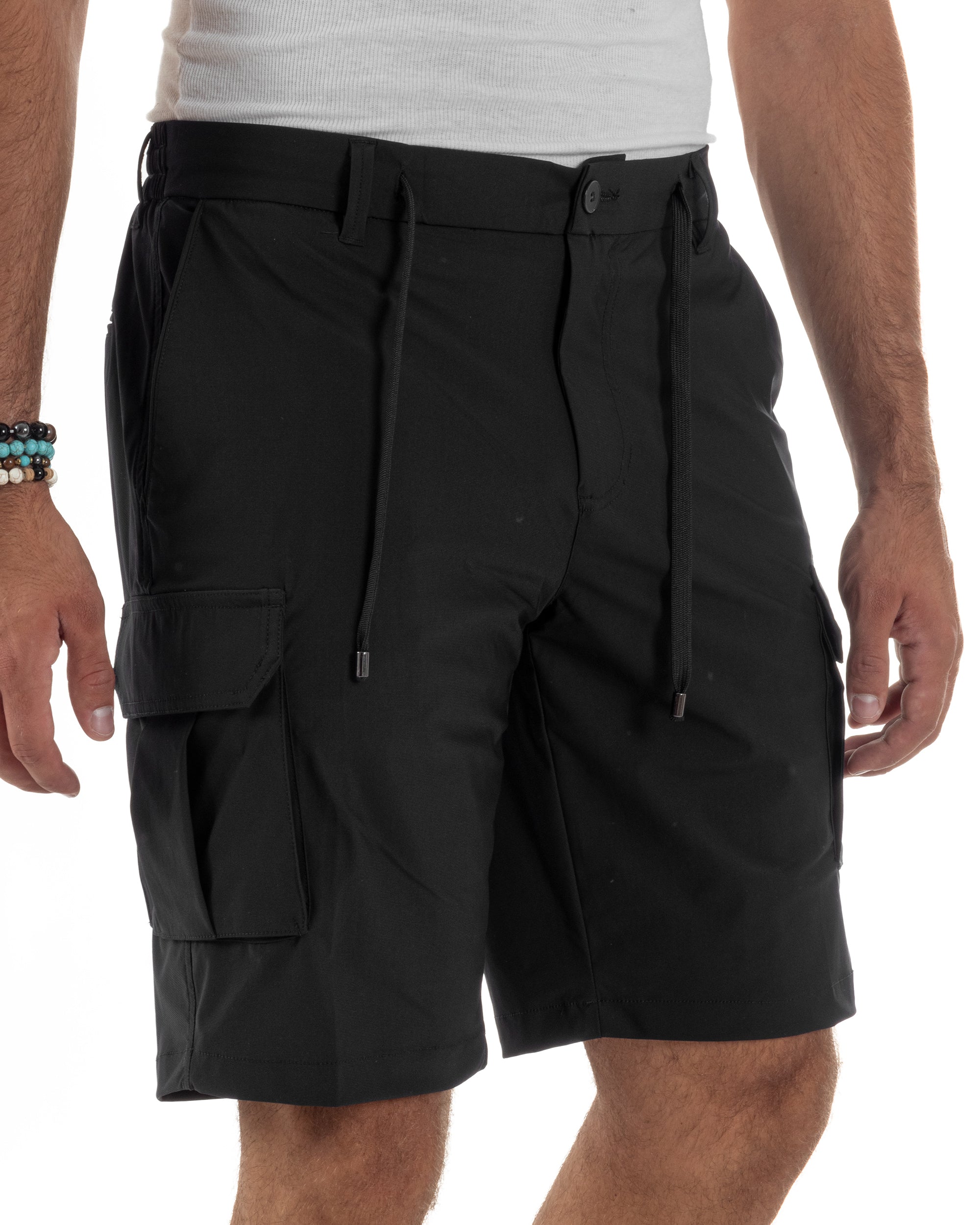 Bermuda Pantaloni Corti Cargo No Stiro PC2028A