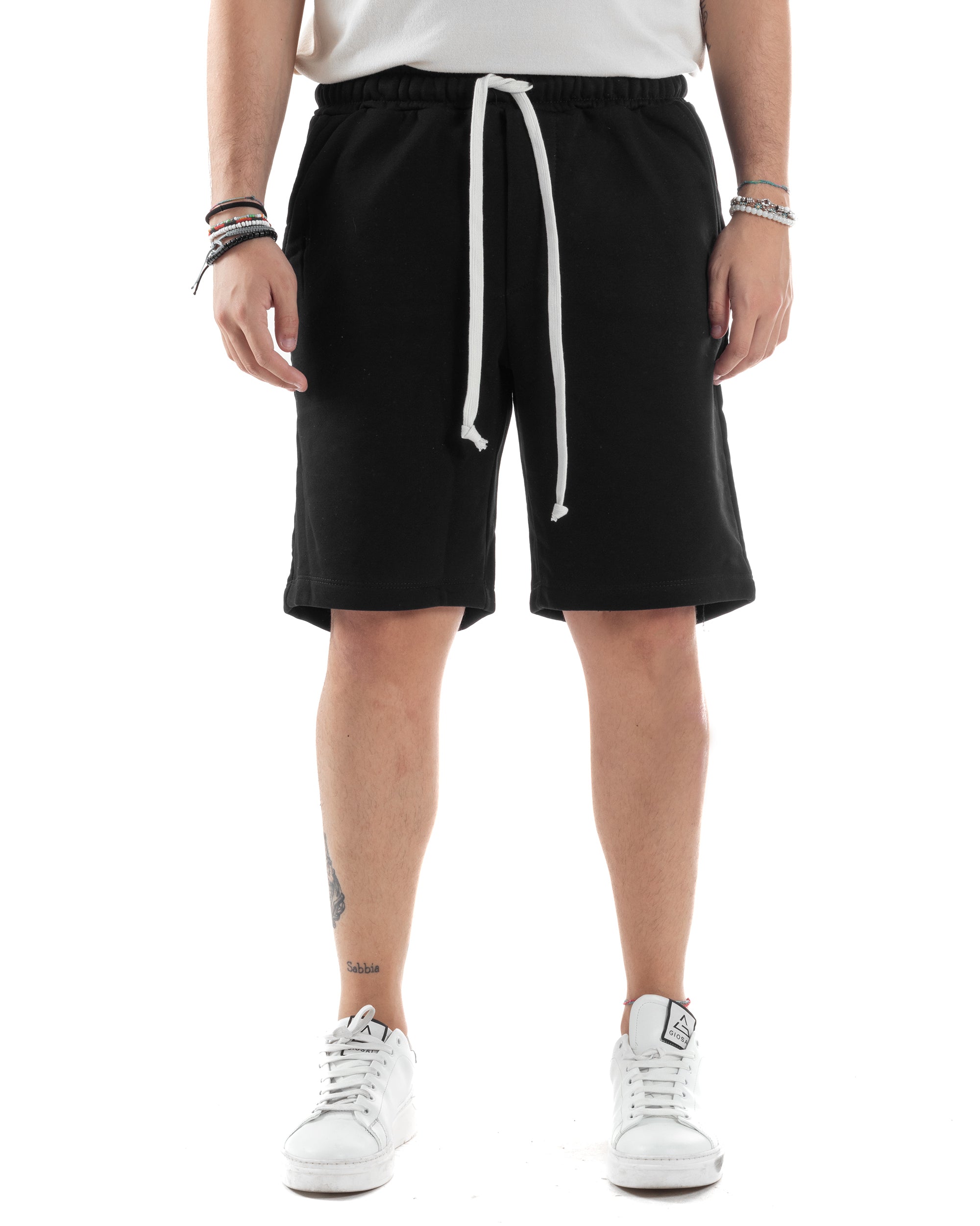 Bermuda Tuta Cotone Coulisse Regular Fit Basic PC2030A