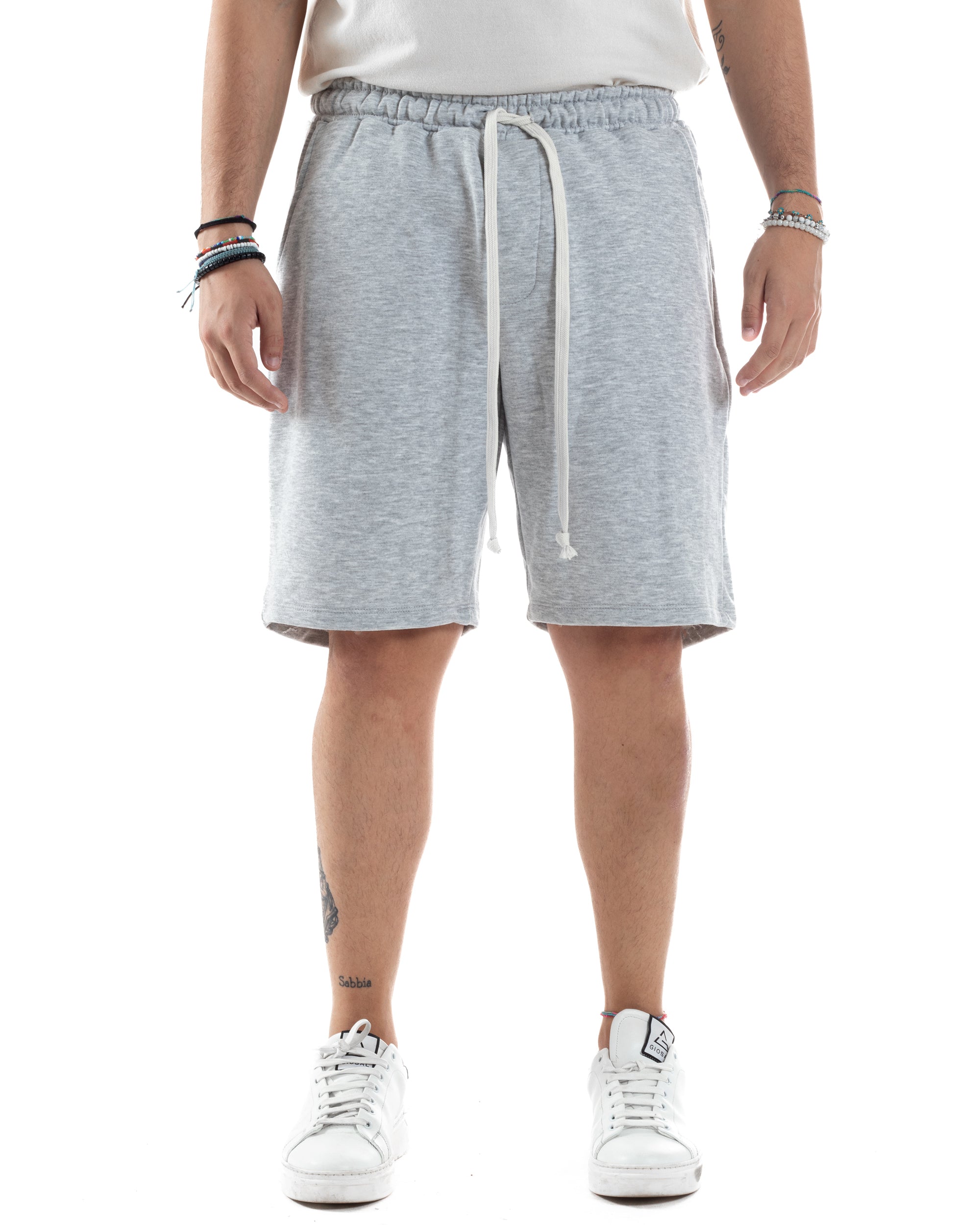 Bermuda Tuta Cotone Coulisse Regular Fit Basic PC2031A