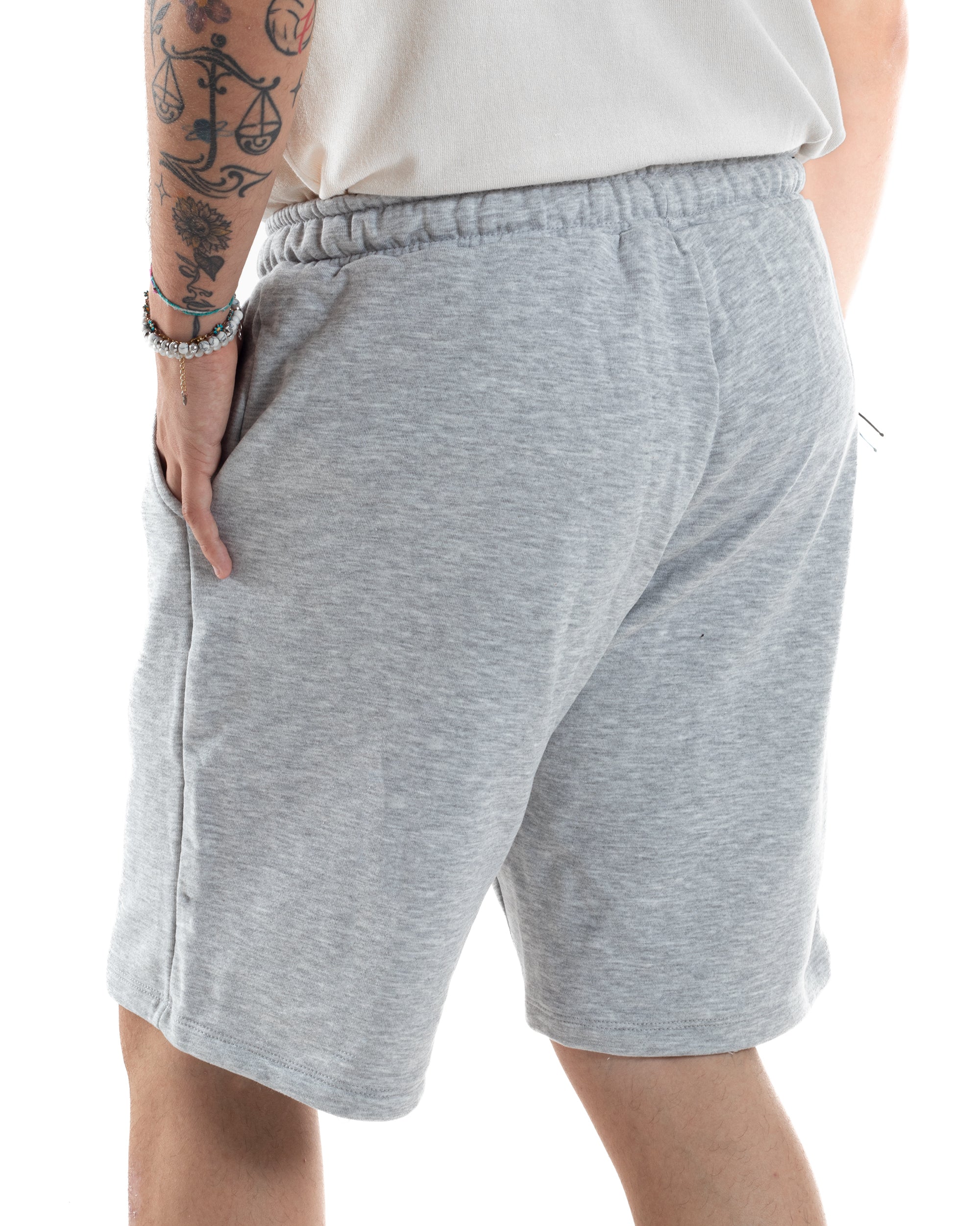 Bermuda Tuta Cotone Coulisse Regular Fit Basic PC2031A