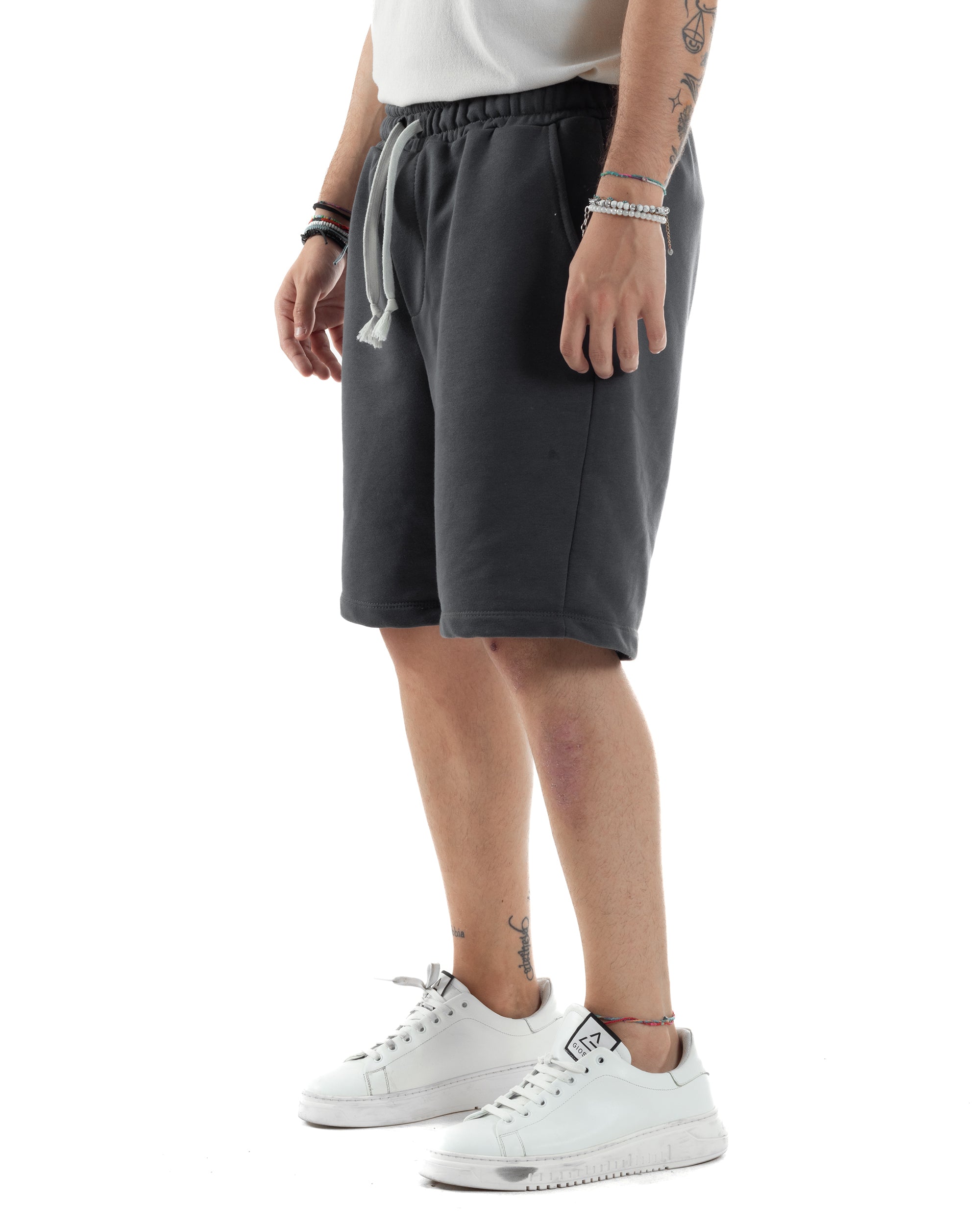 Bermuda Tuta Cotone Coulisse Regular Fit Basic PC2032A