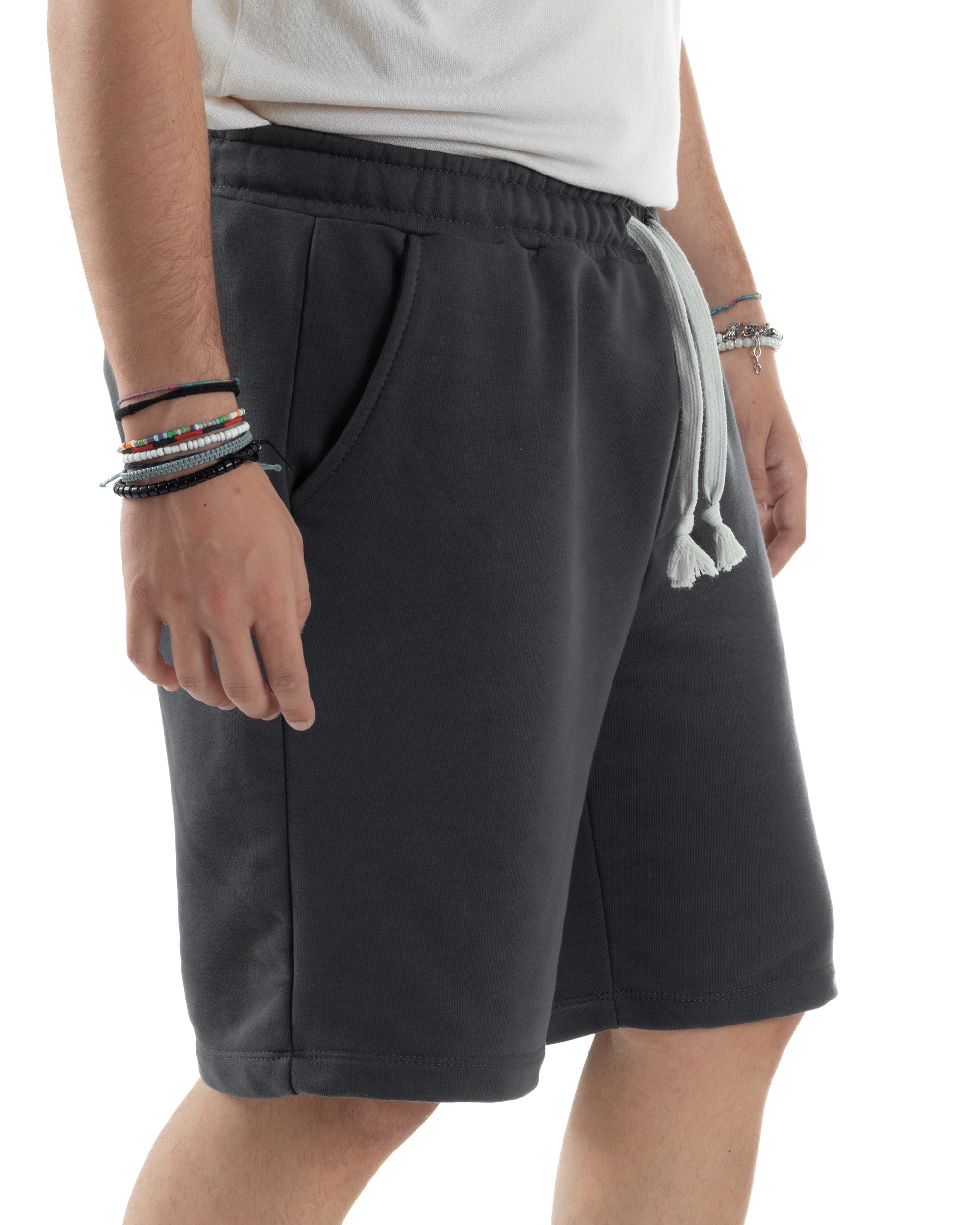 Bermuda Tuta Cotone Coulisse Regular Fit Basic PC2032A