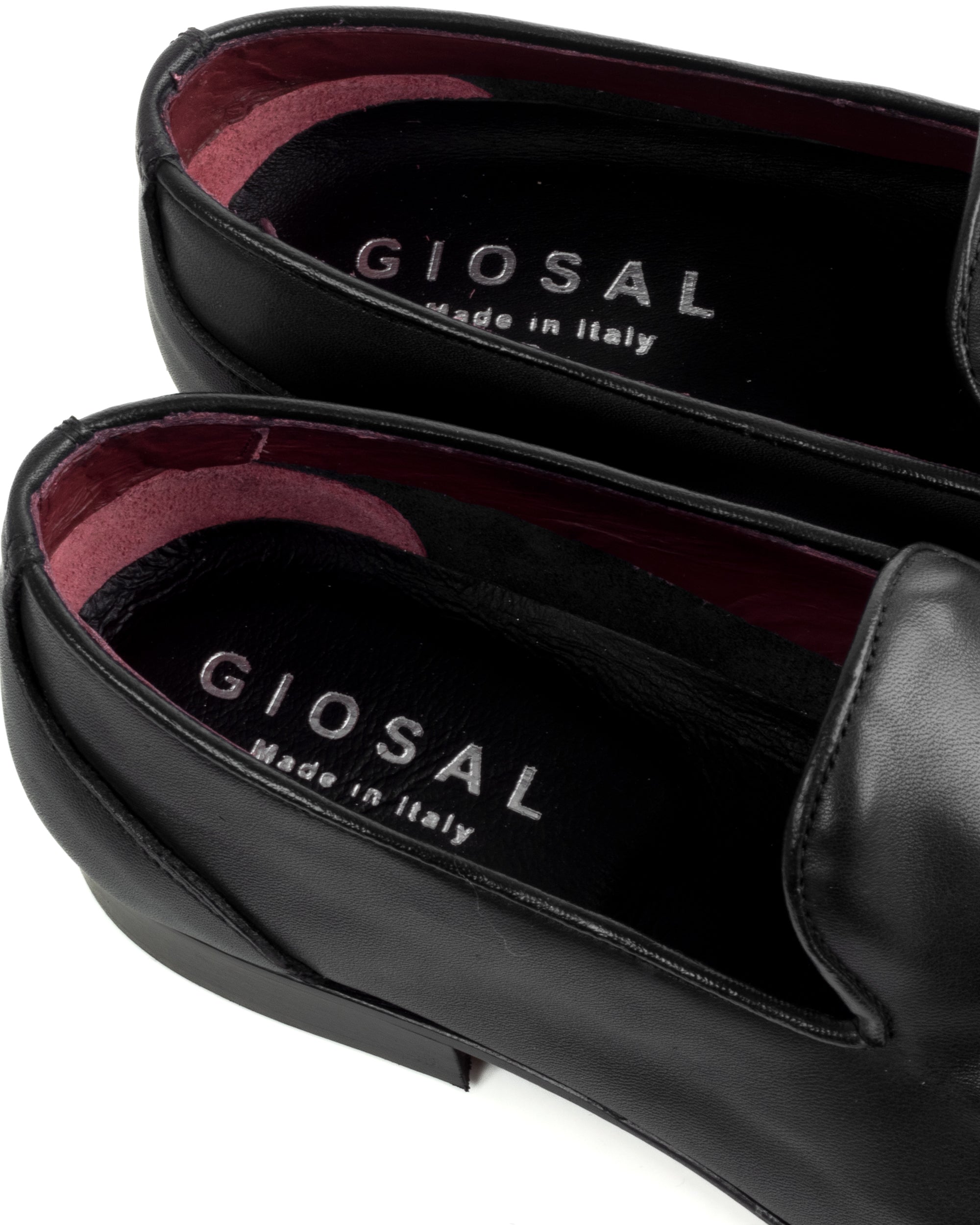 Mocassini College Uomo Con Nappine Scarpe Classiche Ecopelle Morbida Eleganti Cerimonia Suola Di Cuoio Con Ovalino Antiscivolo Casual Nero GIOSAL-S1282A