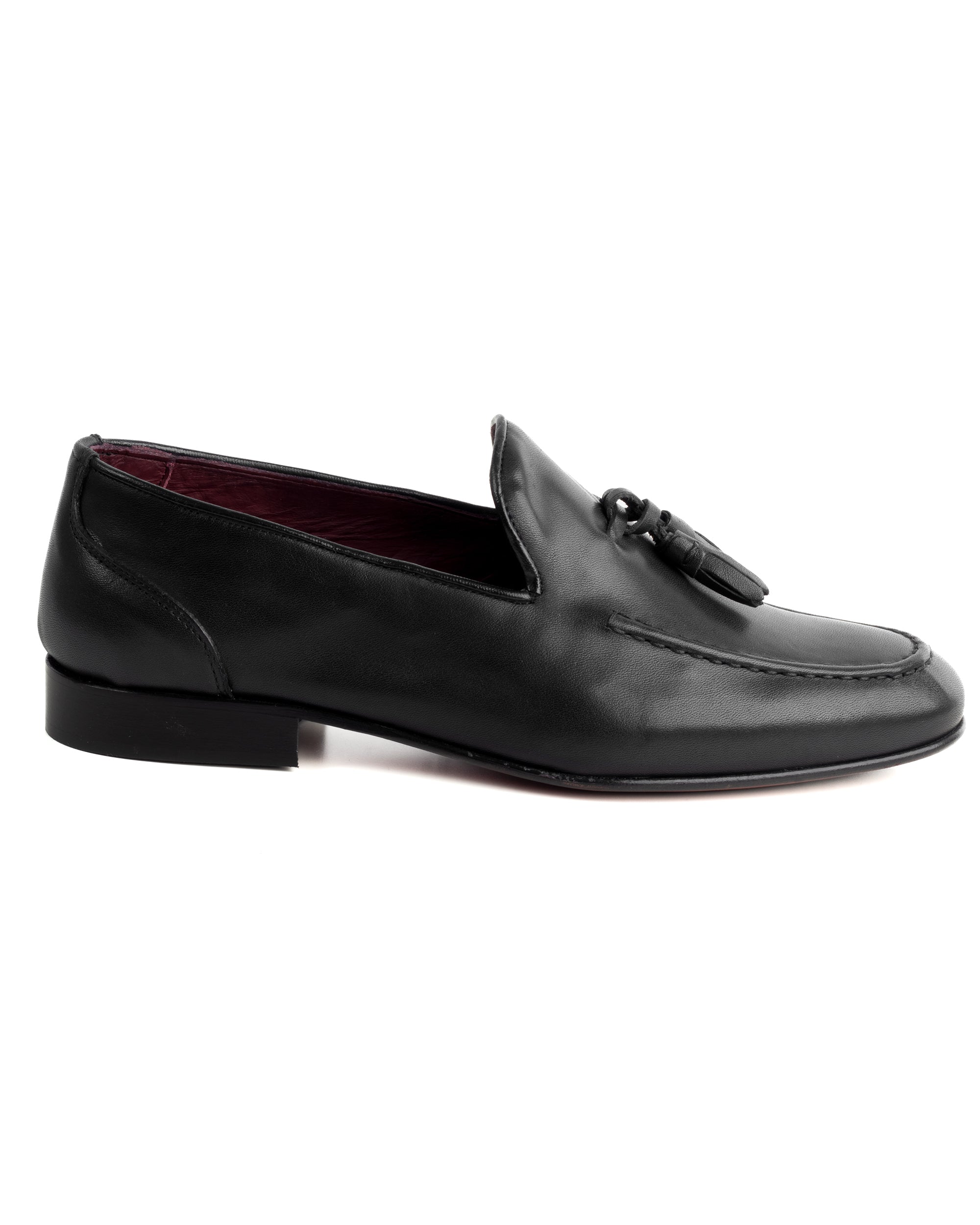 Mocassini College Uomo Con Nappine Scarpe Classiche Ecopelle Morbida Eleganti Cerimonia Suola Di Cuoio Con Ovalino Antiscivolo Casual Nero GIOSAL-S1282A