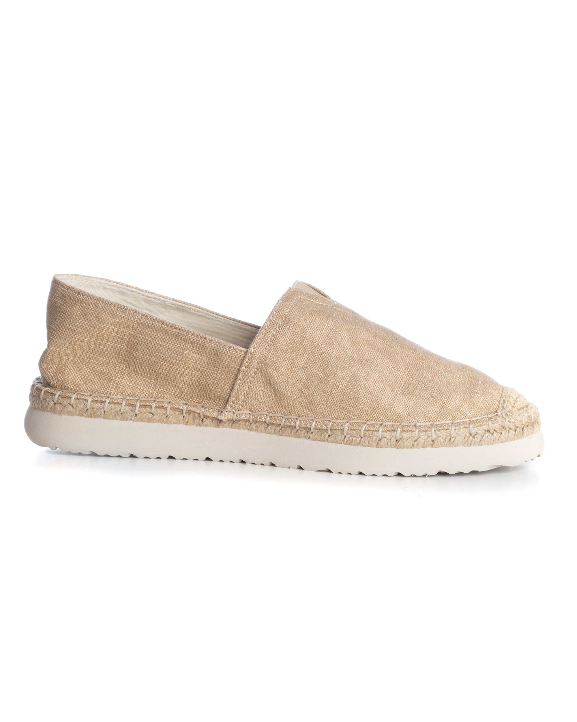 Espadrillas Scarpe Uomo Unisex Tela Estive Mare Cotone Comode Leggere Tinta Unita Beige GIOSAL-S1247A