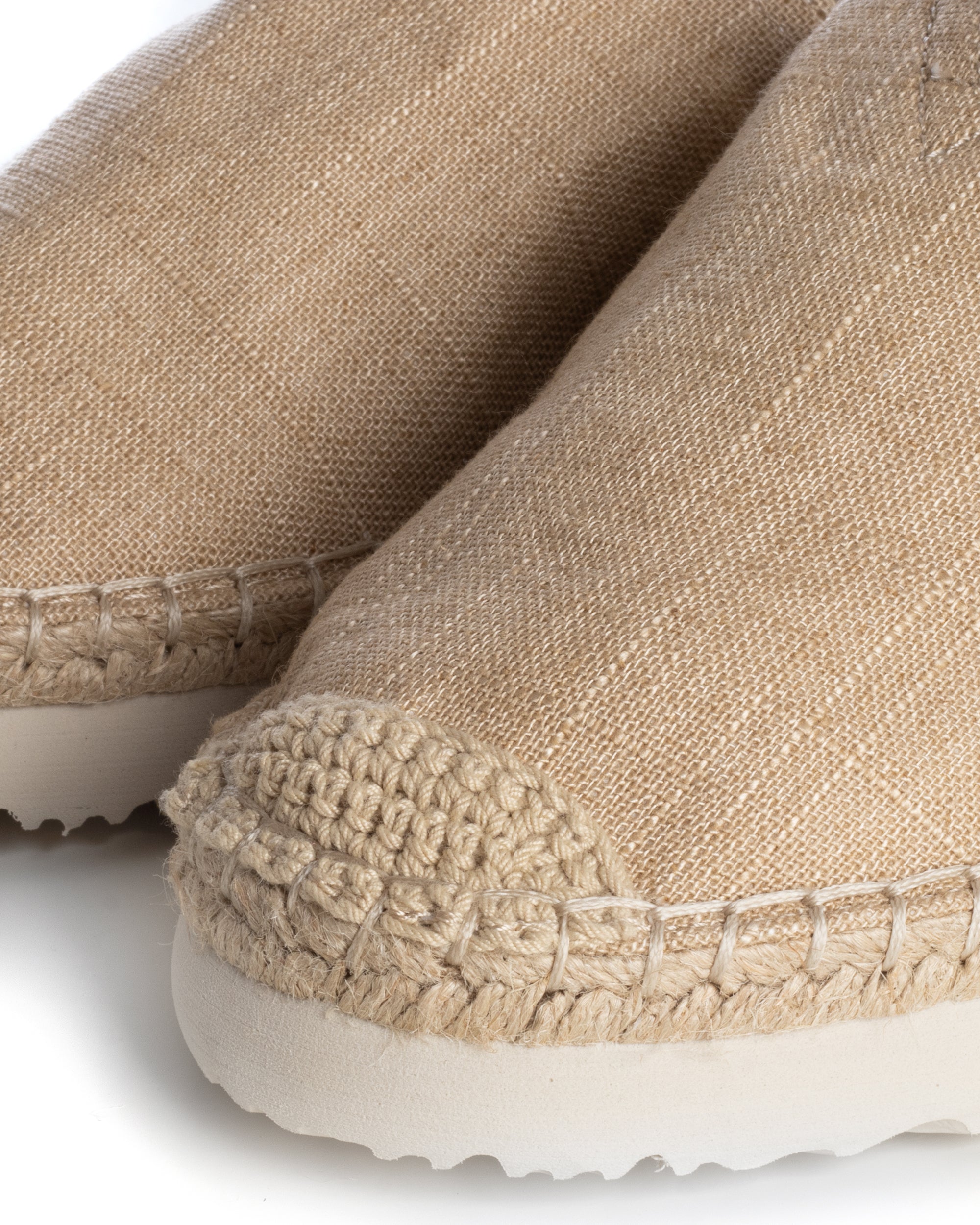 Espadrillas Scarpe Uomo Unisex Tela Estive Mare Cotone Comode Leggere Tinta Unita Beige GIOSAL-S1247A