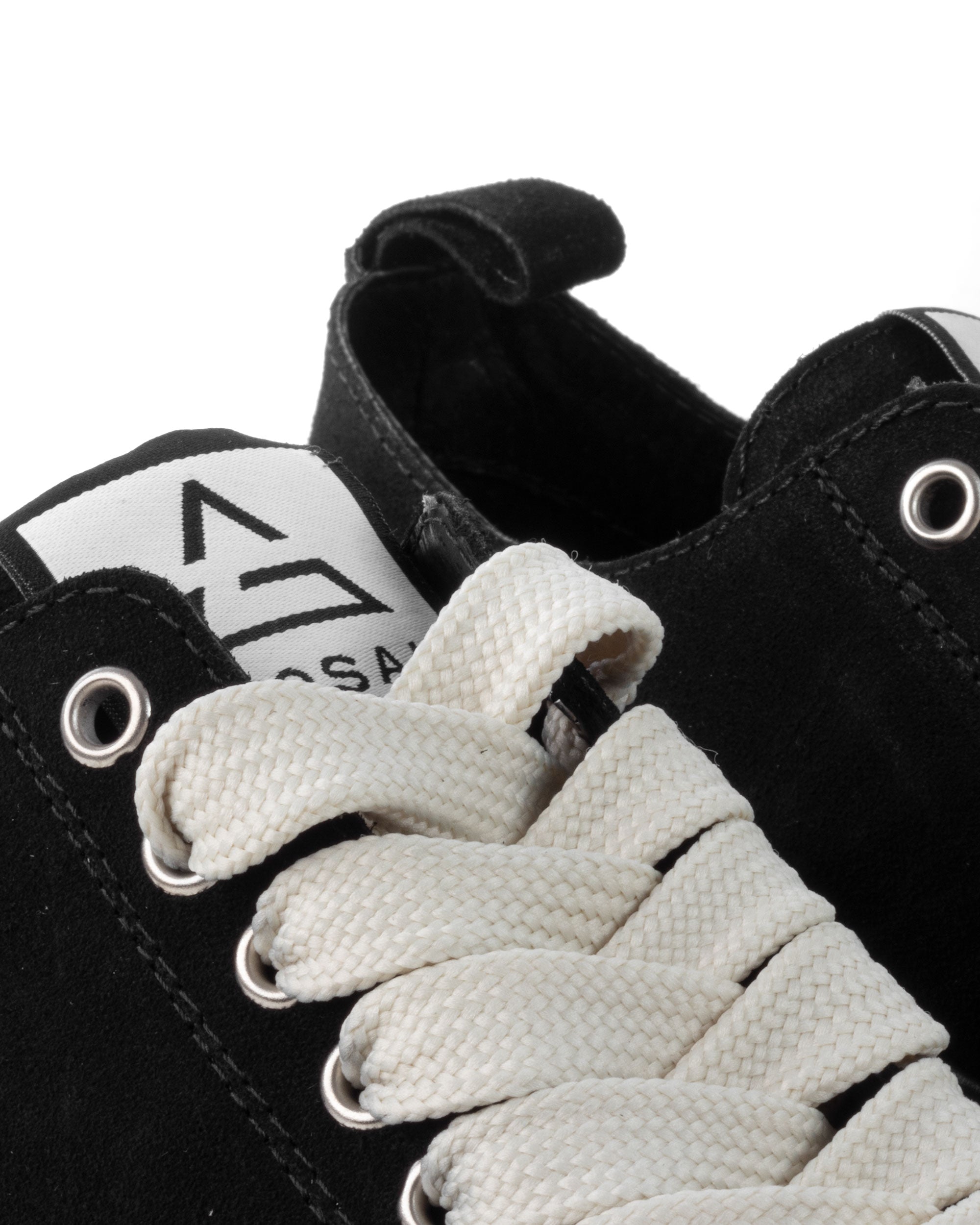 Scarpe Uomo Sneakers Camoscio Nero Beige Sportive Fondo Gomma Ampia GIOSAL-S1259A