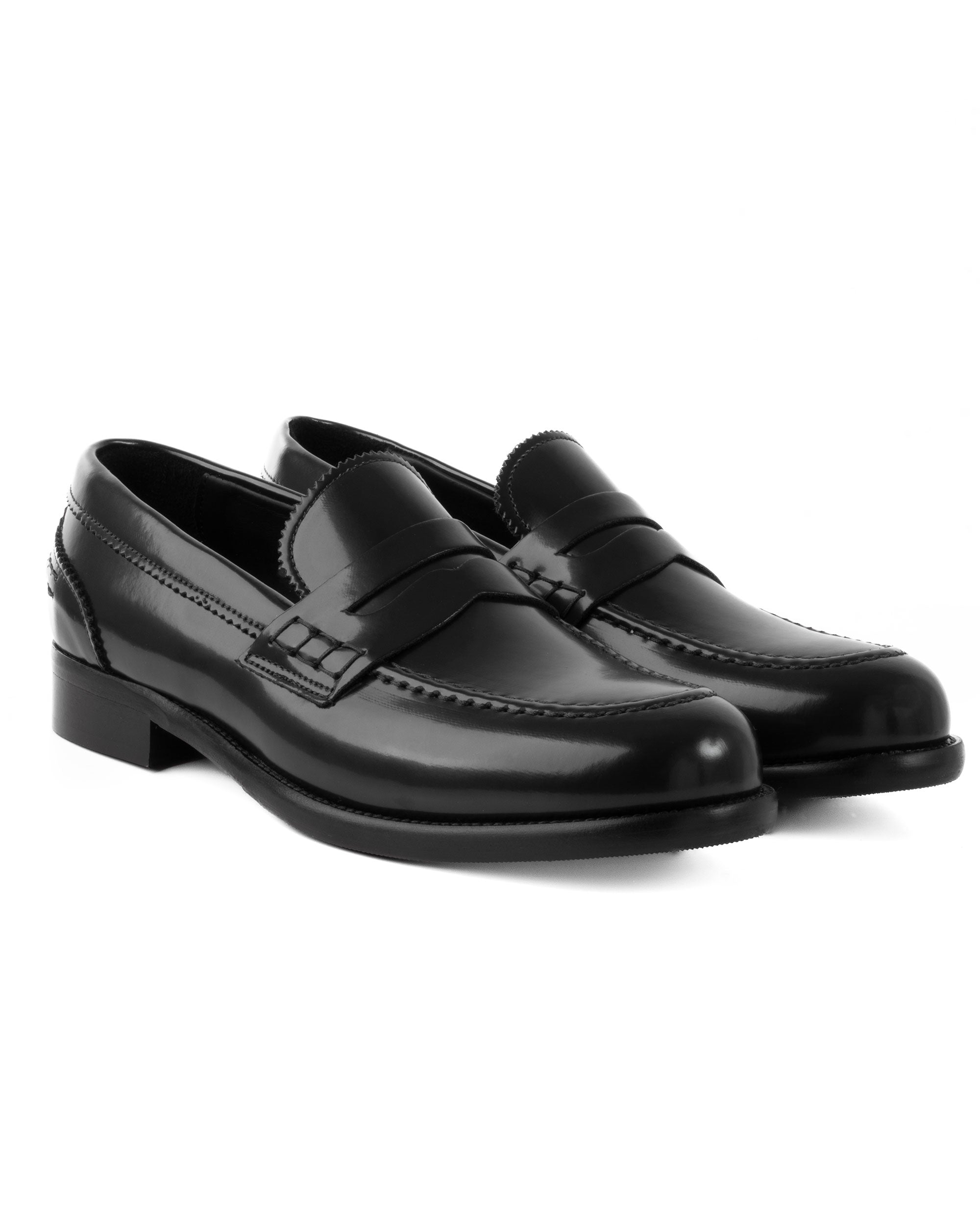 Mocassini College Uomo Scarpe Ecopelle Abrasivate Eleganti Cerimonia Suola Di Cuoio Casual Nero GIOSAL-S1260A