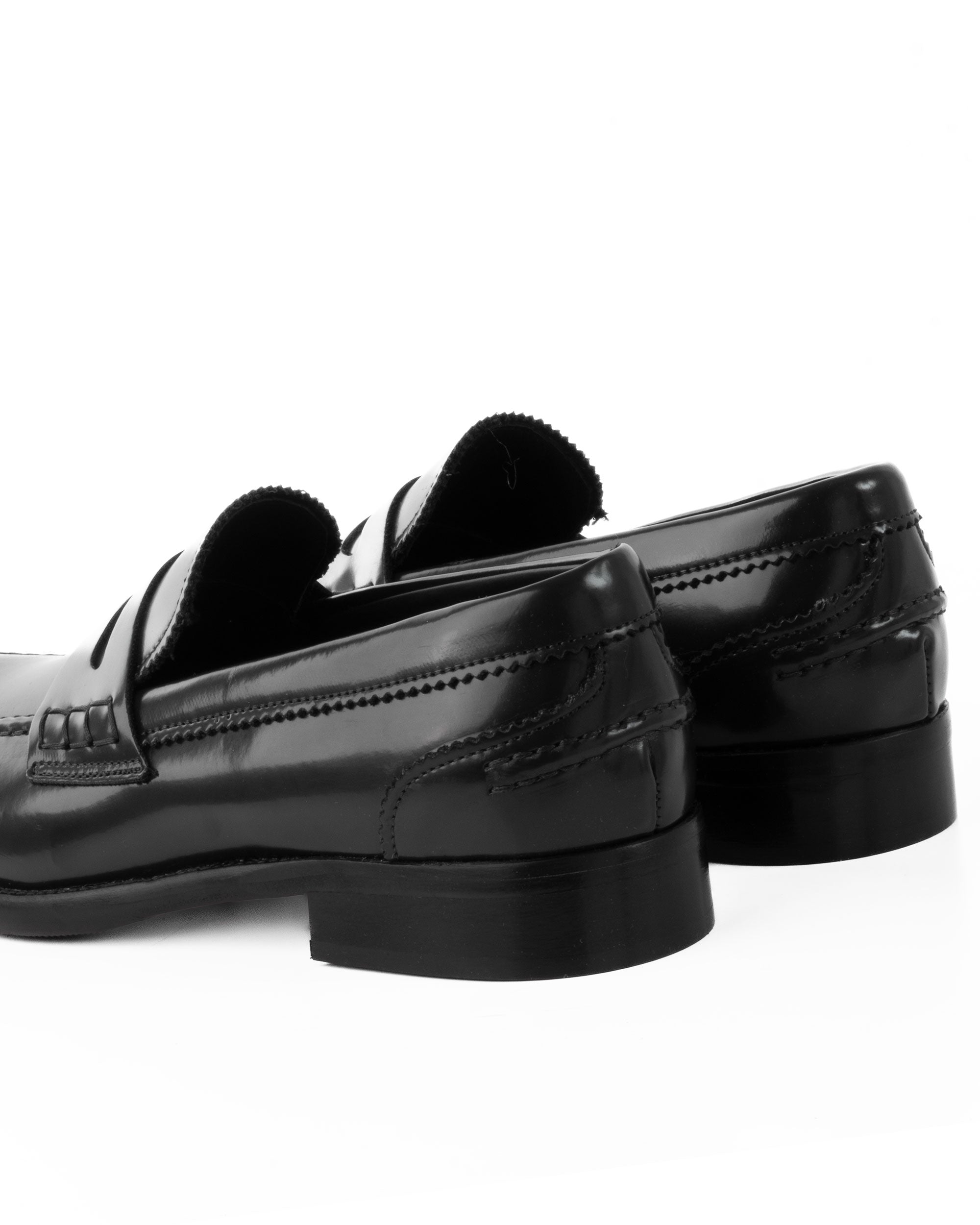 Mocassini College Uomo Scarpe Ecopelle Abrasivate Eleganti Cerimonia Suola Di Cuoio Casual Nero GIOSAL-S1260A