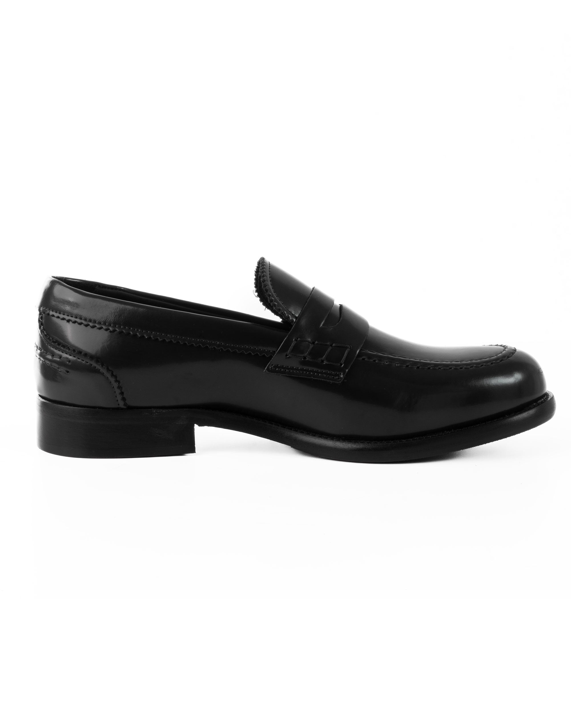 Mocassini College Uomo Scarpe Ecopelle Abrasivate Eleganti Cerimonia Suola Di Cuoio Casual Nero GIOSAL-S1260A