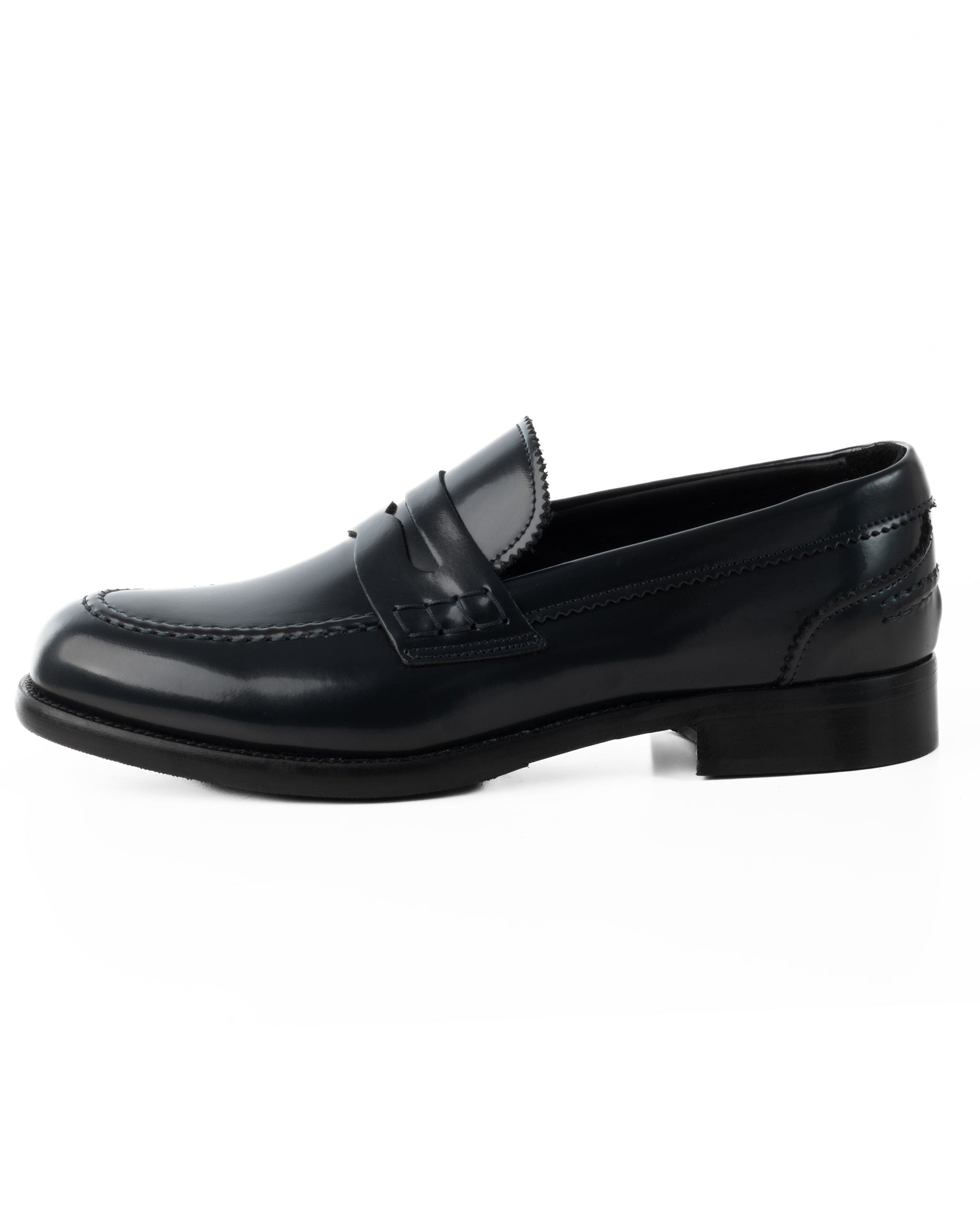 Mocassini College Uomo Scarpe Ecopelle Abrasivate Eleganti Cerimonia Suola Di Cuoio Casual Blu GIOSAL-S1261A