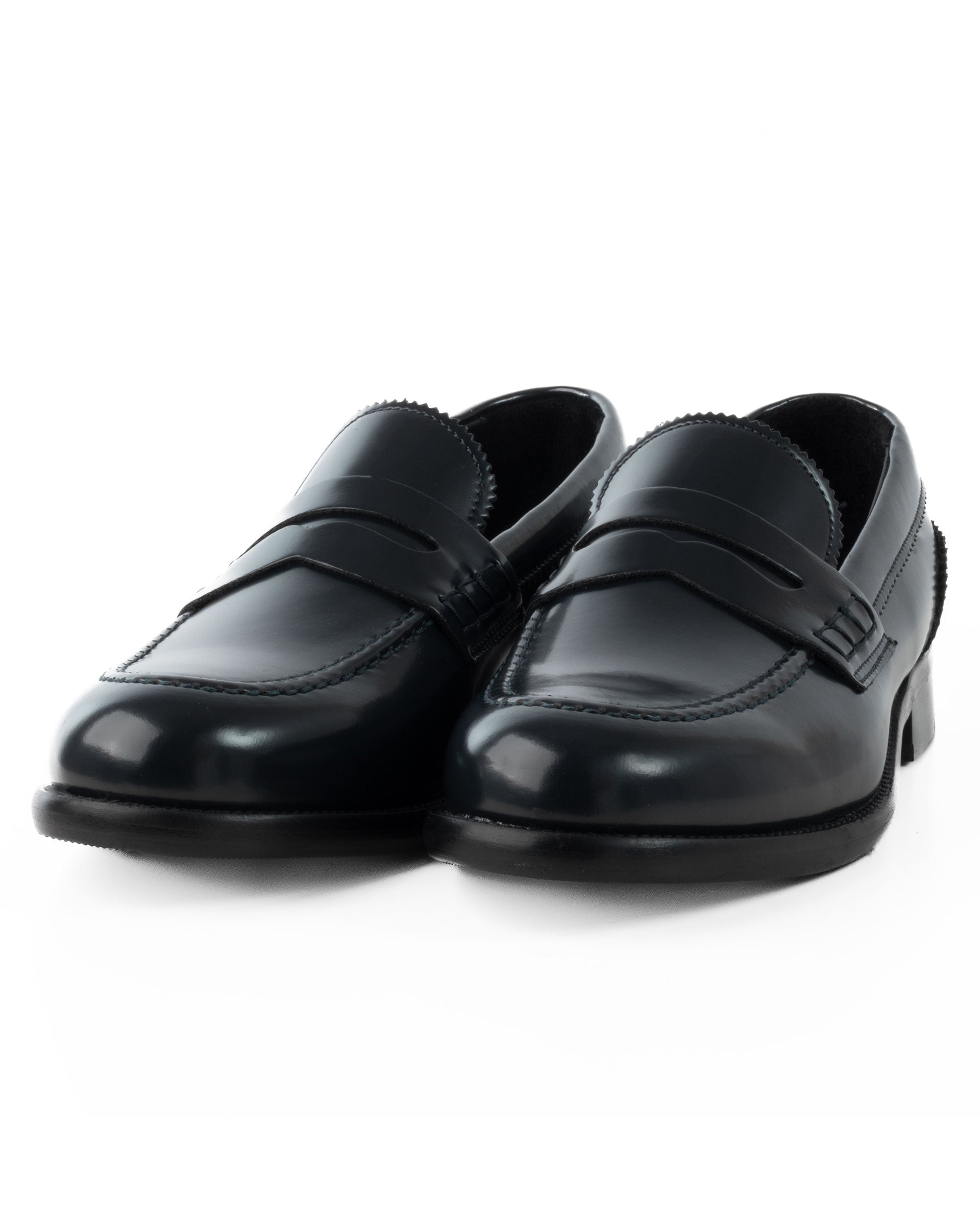 Mocassini College Uomo Scarpe Ecopelle Abrasivate Eleganti Cerimonia Suola Di Cuoio Casual Blu GIOSAL-S1261A