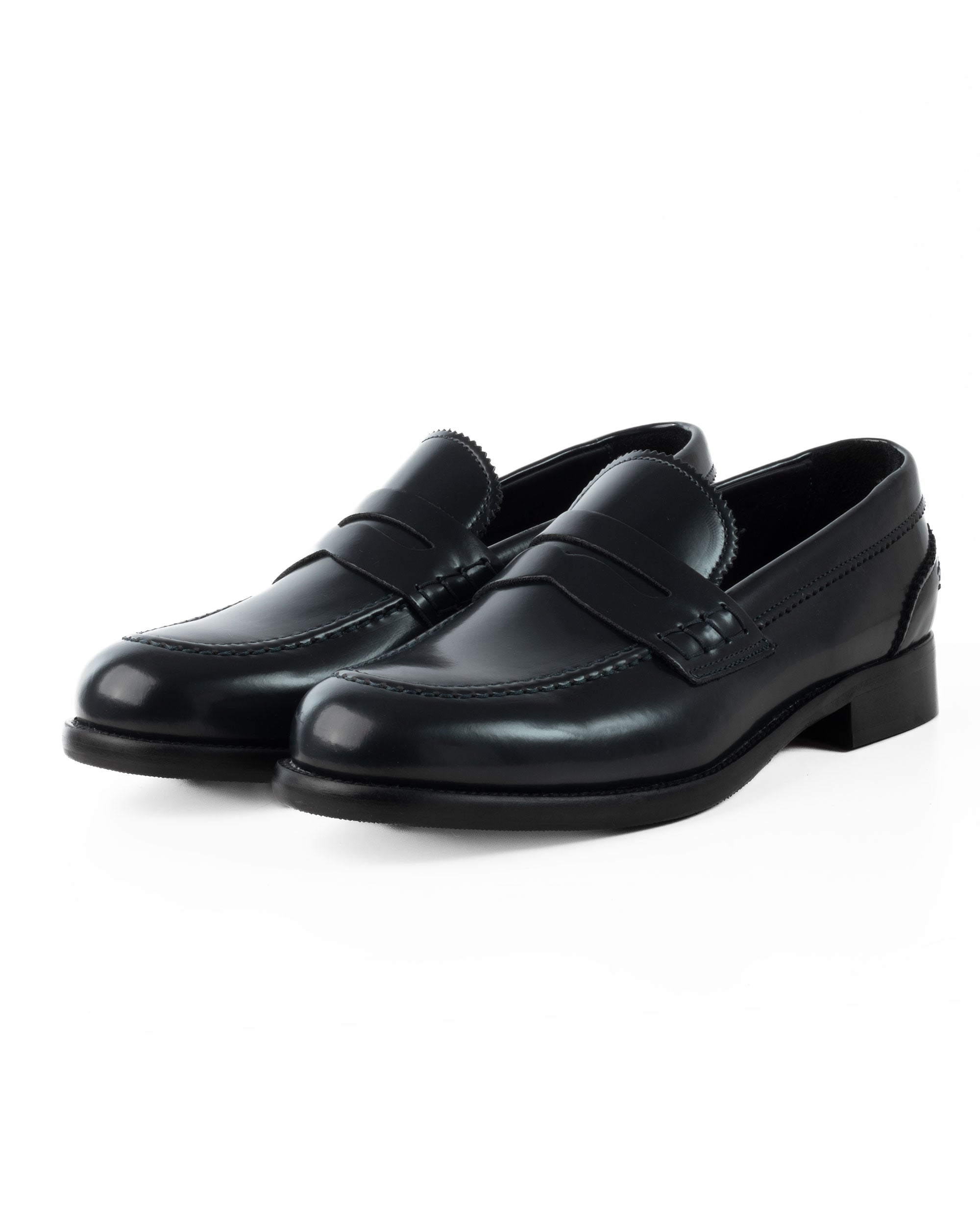 Mocassini College Uomo Scarpe Ecopelle Abrasivate Eleganti Cerimonia Suola Di Cuoio Casual Blu GIOSAL-S1261A