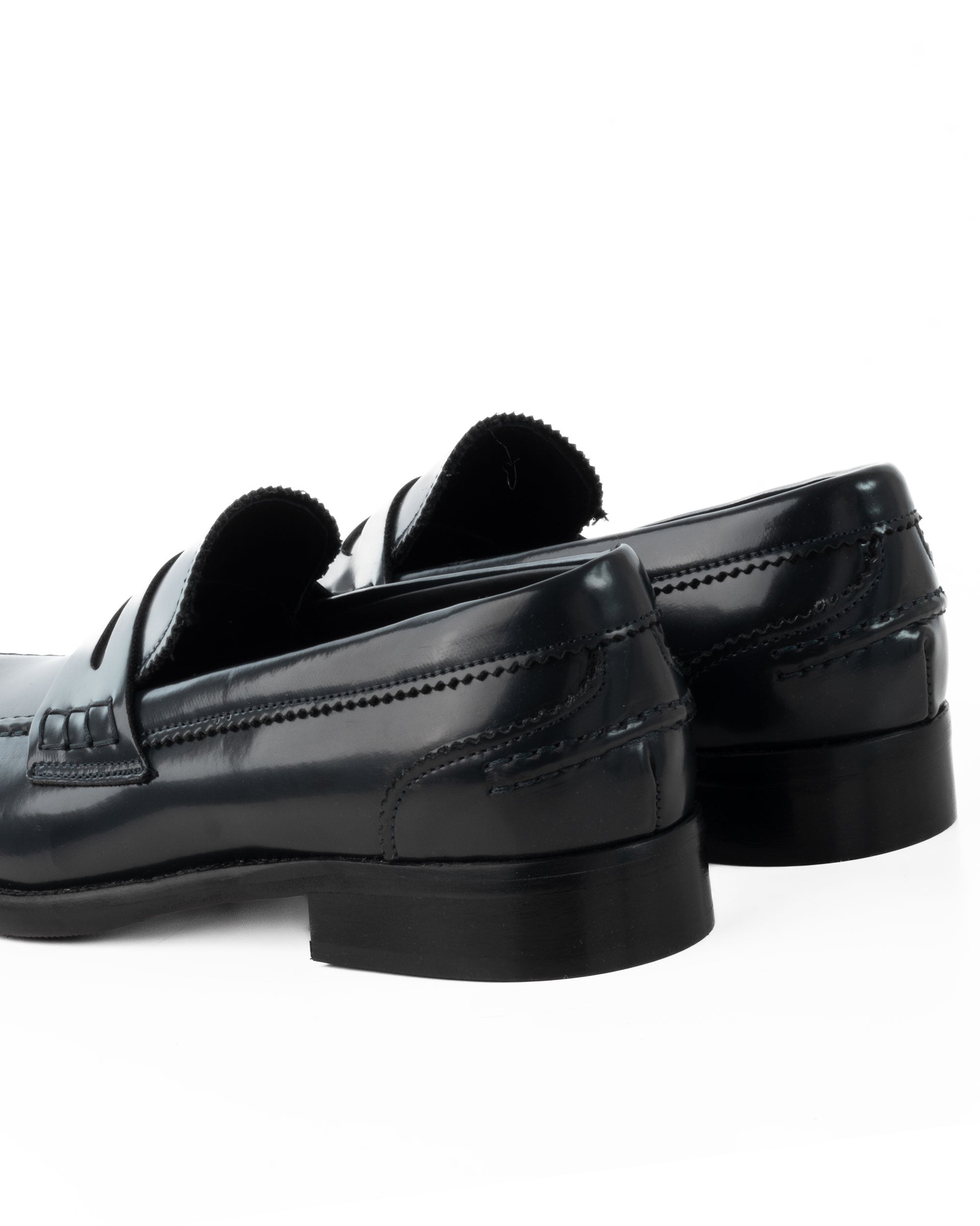 Mocassini College Uomo Scarpe Ecopelle Abrasivate Eleganti Cerimonia Suola Di Cuoio Casual Blu GIOSAL-S1261A