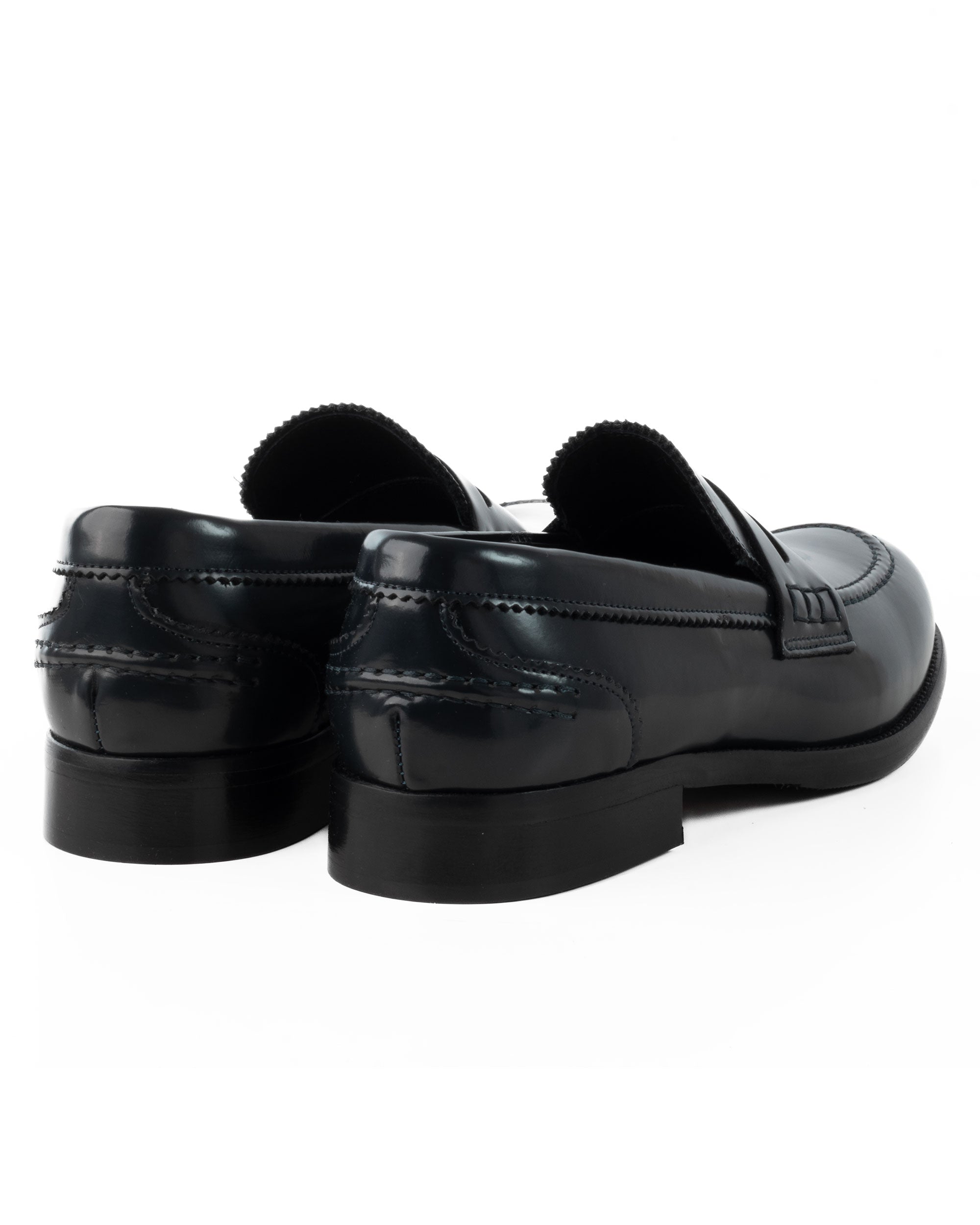 Mocassini College Uomo Scarpe Ecopelle Abrasivate Eleganti Cerimonia Suola Di Cuoio Casual Blu GIOSAL-S1261A