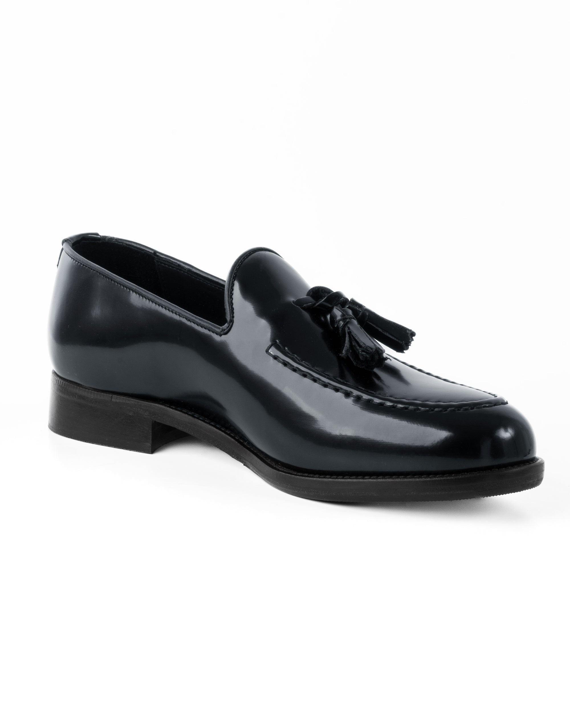 Mocassini Uomo Con Nappine Scarpe Ecopelle Abrasivate Lucide Eleganti Cerimonia Suola Di Cuoio Casual Blu GIOSAL-S1266A