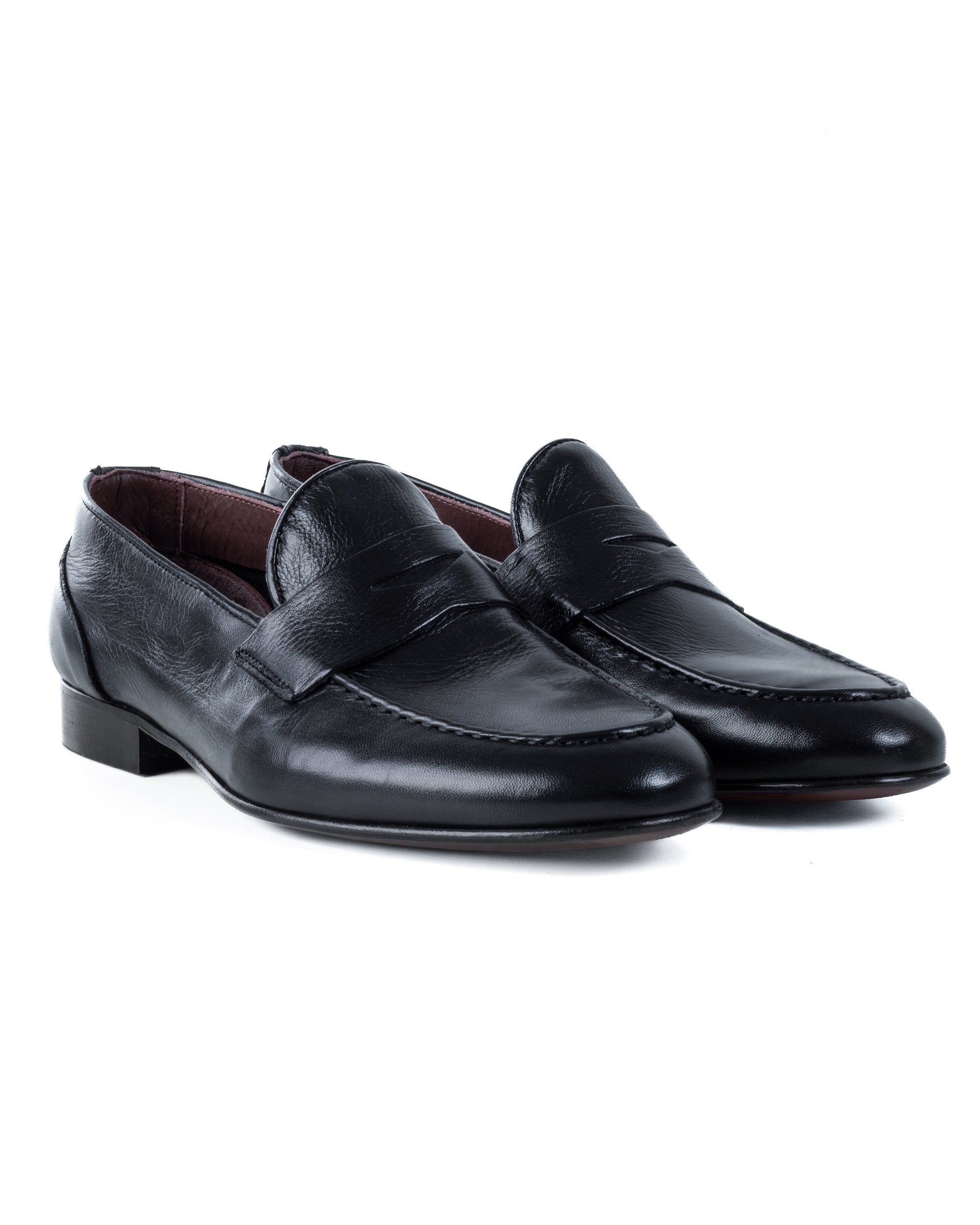Mocassini College Uomo Con Bendina Scarpe Classiche Ecopelle Eleganti Cerimonia Suola Di Cuoio Con Ovalino Antiscivolo Casual Blu GIOSAL-S1273A