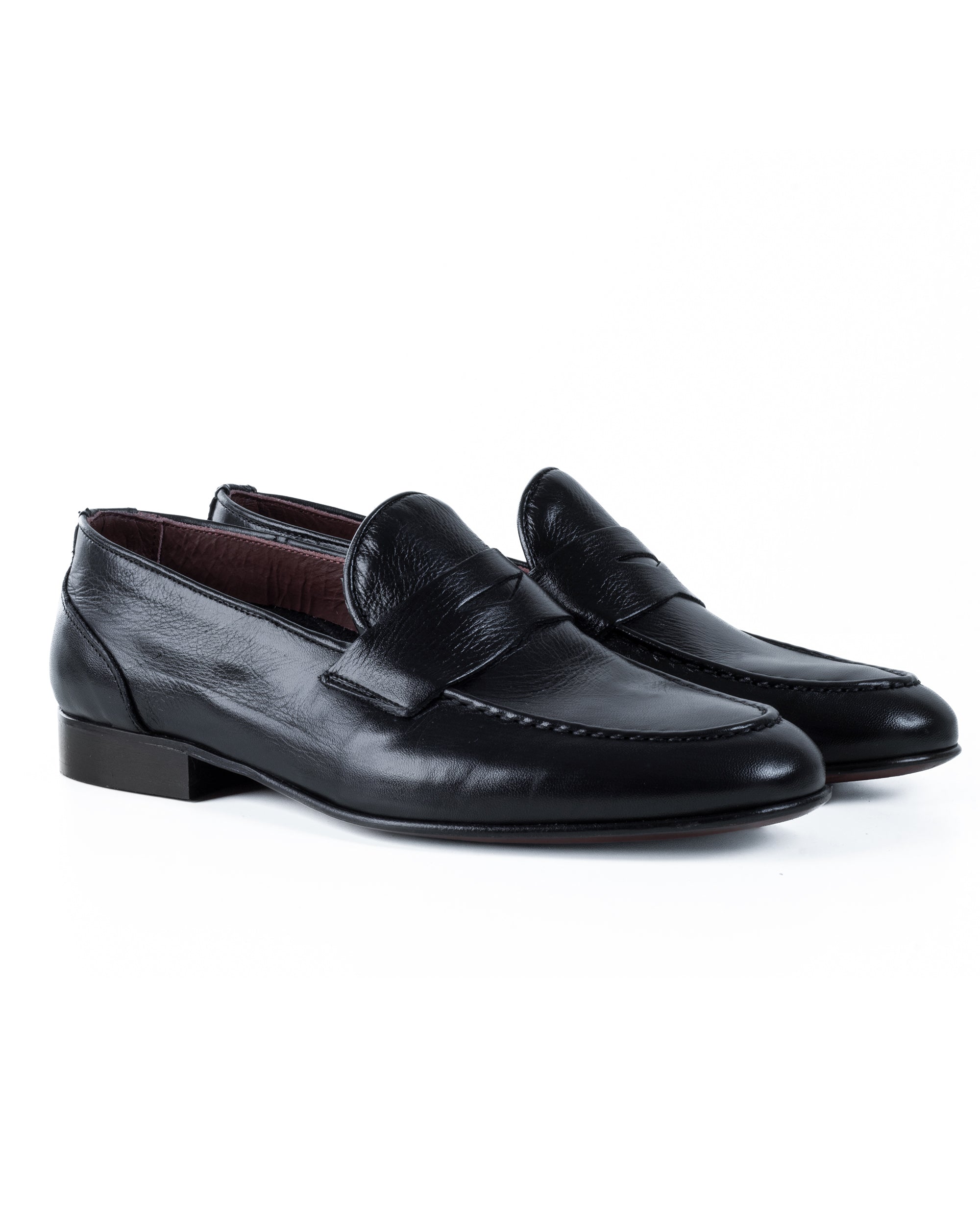 Mocassini College Uomo Con Bendina Scarpe Classiche Ecopelle Eleganti Cerimonia Suola Di Cuoio Con Ovalino Antiscivolo Casual Blu GIOSAL-S1273A