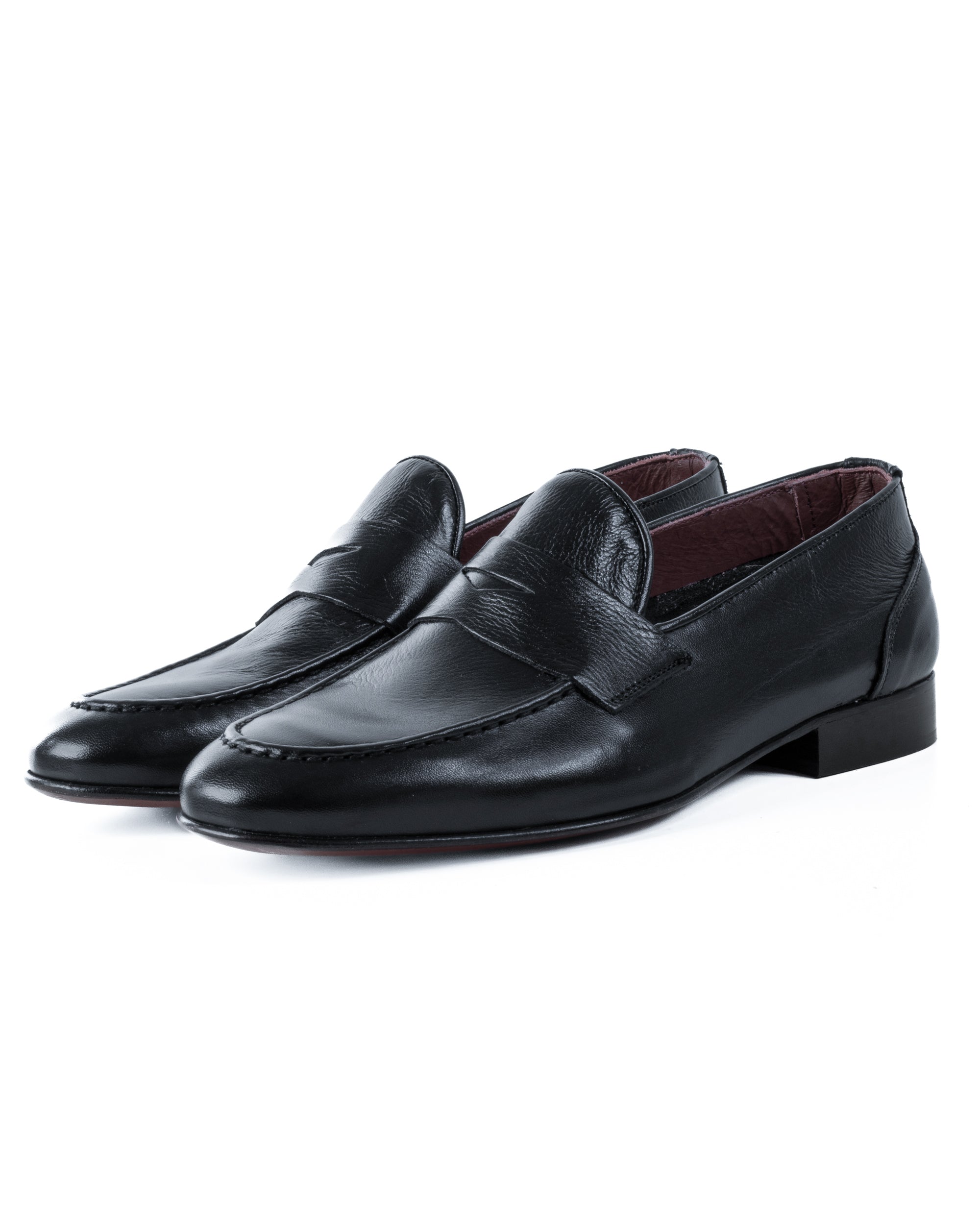 Mocassini College Uomo Con Bendina Scarpe Classiche Ecopelle Eleganti Cerimonia Suola Di Cuoio Con Ovalino Antiscivolo Casual Blu GIOSAL-S1273A