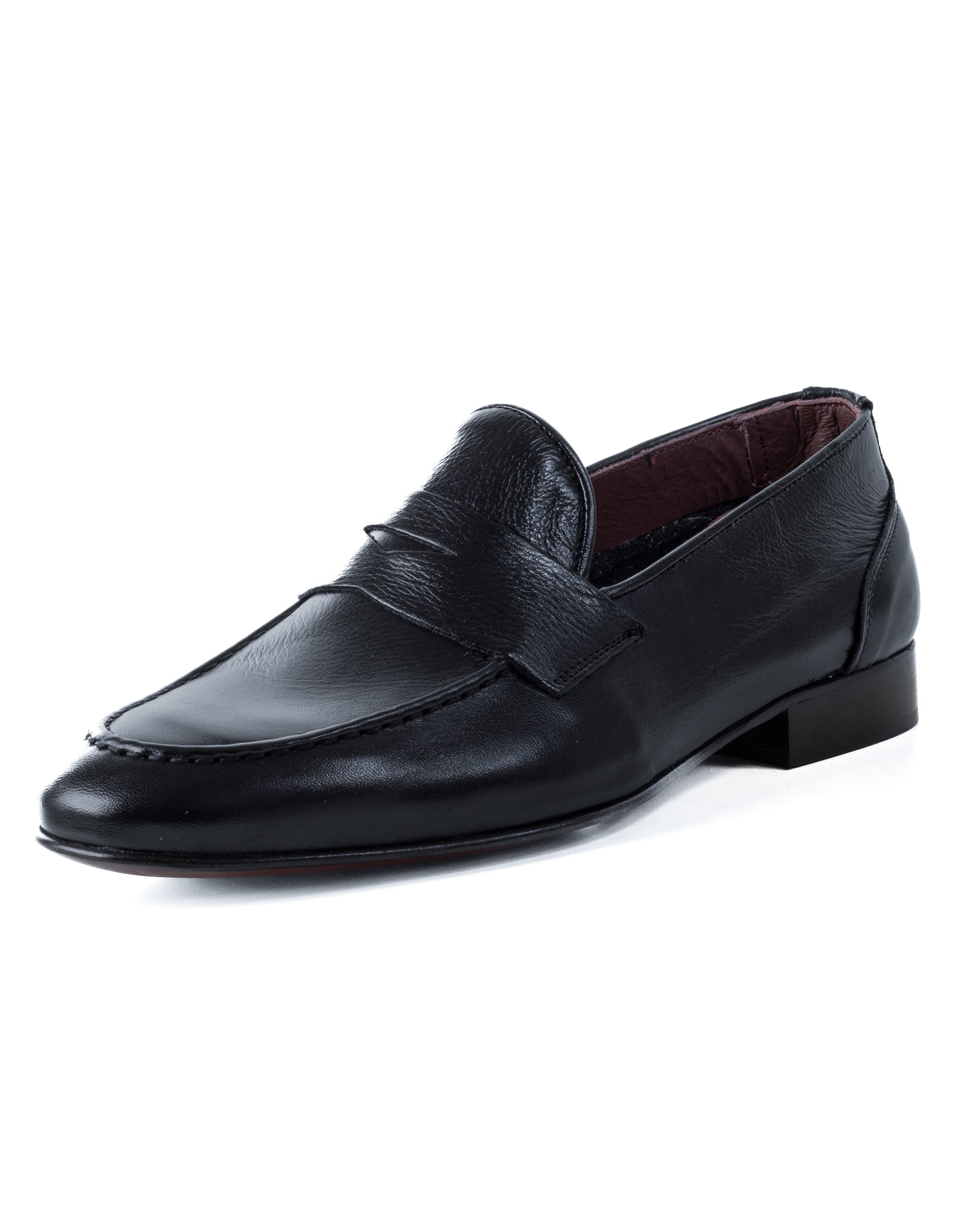 Mocassini College Uomo Con Bendina Scarpe Classiche Ecopelle Eleganti Cerimonia Suola Di Cuoio Con Ovalino Antiscivolo Casual Blu GIOSAL-S1273A