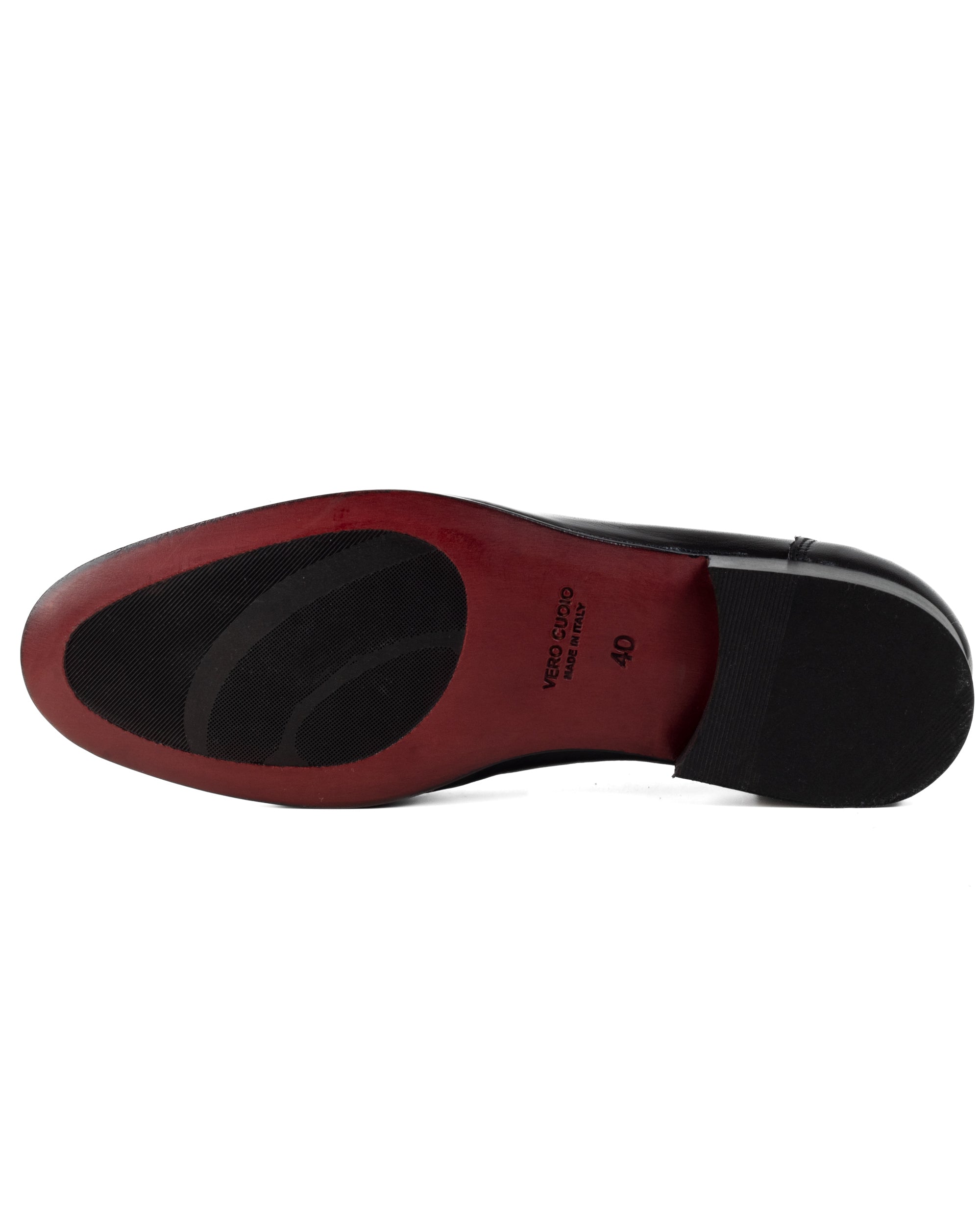 Mocassini College Uomo Con Bendina Scarpe Classiche Ecopelle Eleganti Cerimonia Suola Di Cuoio Con Ovalino Antiscivolo Casual Nero GIOSAL-S1274A