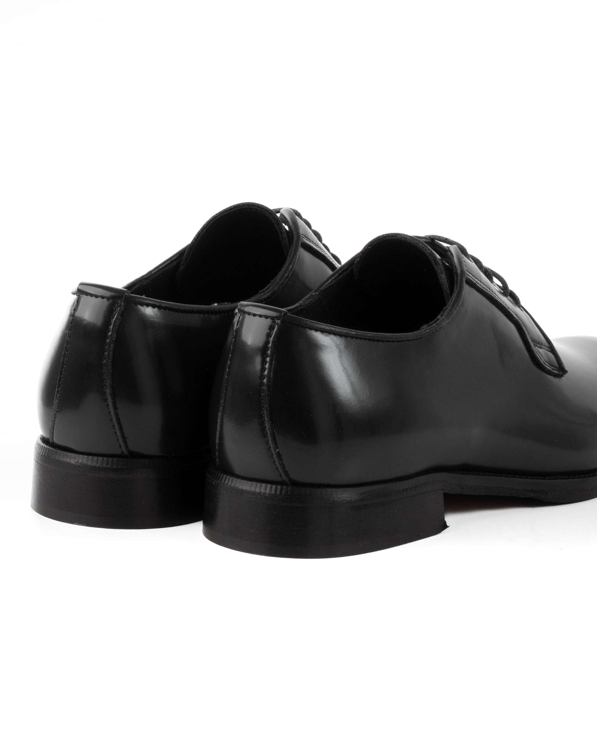 Scarpe Uomo Classiche Stringate Ecopelle Abrasivate Eleganti Cerimonia Derby Con Lacci Suola Di Cuoio Casual Nero GIOSAL-S1275A