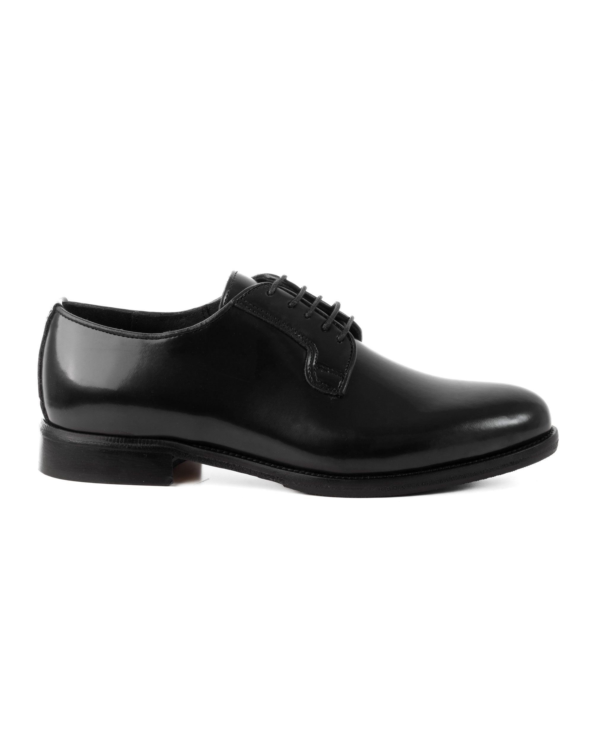 Scarpe Uomo Classiche Stringate Ecopelle Abrasivate Eleganti Cerimonia Derby Con Lacci Suola Di Cuoio Casual Nero GIOSAL-S1275A