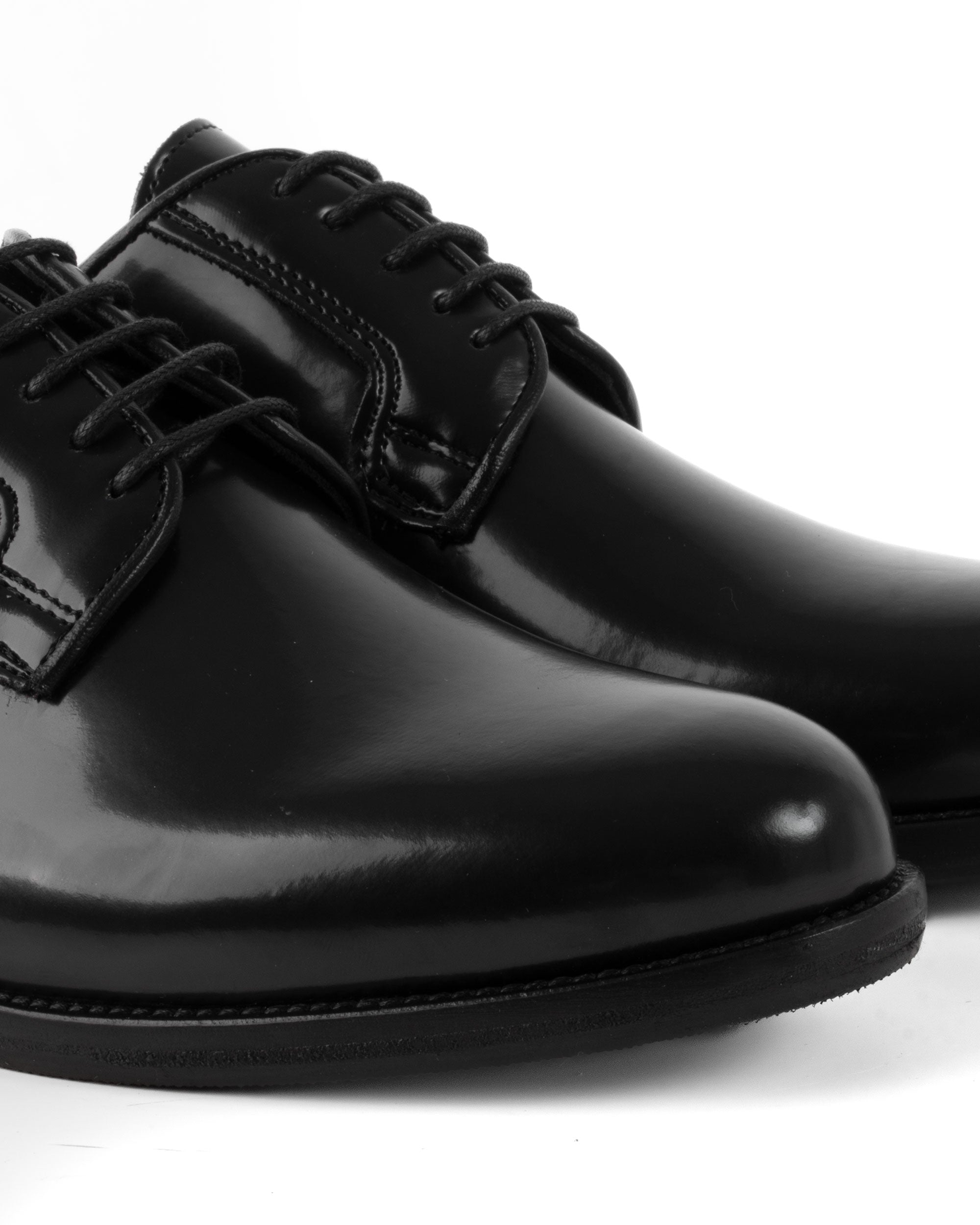Scarpe Uomo Classiche Stringate Ecopelle Abrasivate Eleganti Cerimonia Derby Con Lacci Suola Di Cuoio Casual Nero GIOSAL-S1275A
