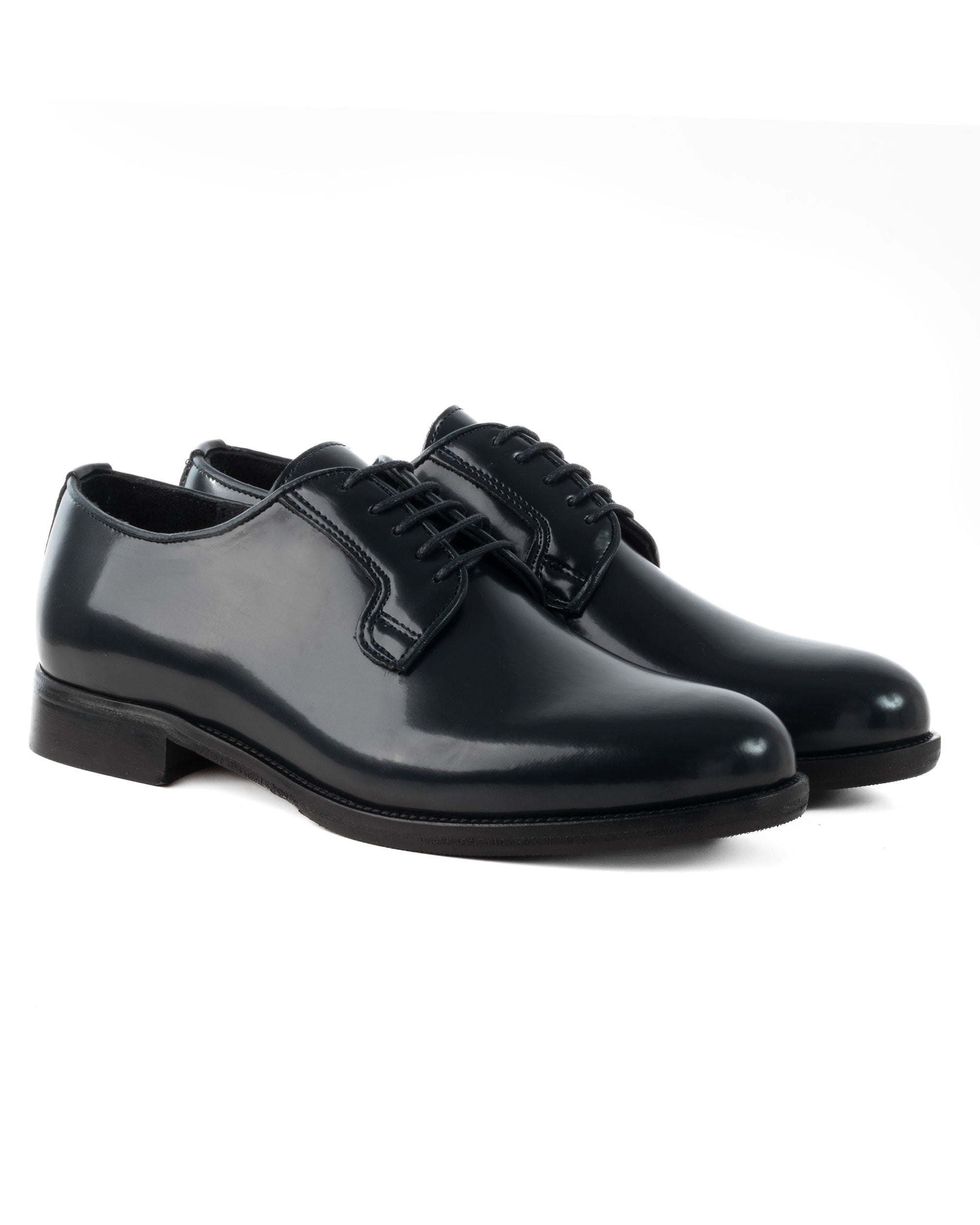 Scarpe Uomo Classiche Stringate Ecopelle Abrasivate Eleganti Cerimonia Derby Con Lacci Suola Di Cuoio Casual Blu GIOSAL-S1276A