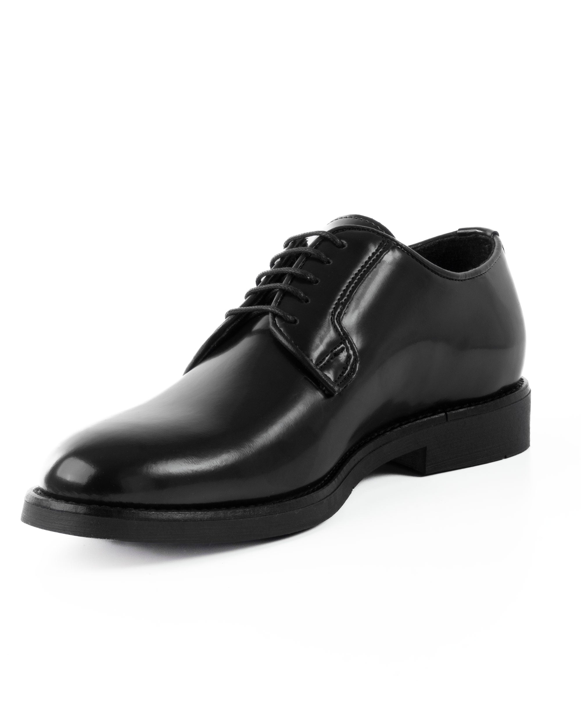 Scarpe Uomo Classiche Stringate Ecopelle Abrasivate Eleganti Cerimonia Derby Con Lacci Suola Di Gomma Casual Nero GIOSAL-S1277A